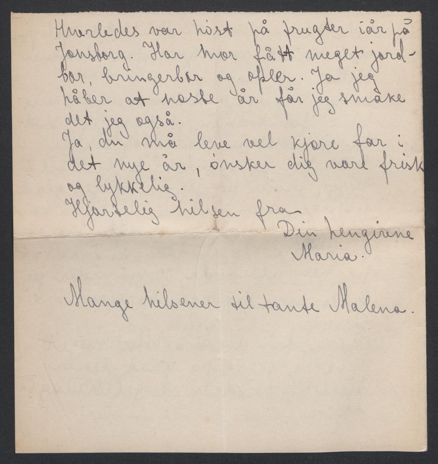 Quisling, Vidkun, AV/RA-PA-0750/K/L0001: Brev til og fra Vidkun Quisling samt til og fra andre medlemmer av familien Quisling, samt Vidkun Quislings karakterbøker, 1894-1929, p. 198