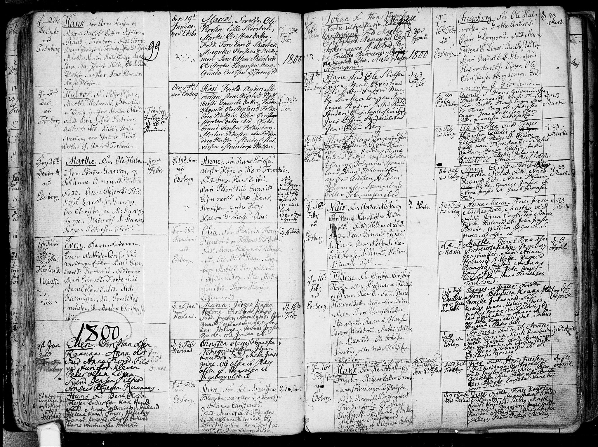 Eidsberg prestekontor Kirkebøker, SAO/A-10905/F/Fa/L0005: Parish register (official) no. I 5, 1786-1807, p. 54