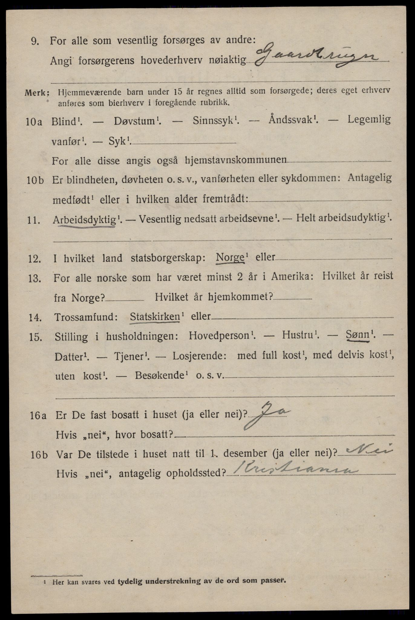 SAST, 1920 census for Skjold, 1920, p. 4311