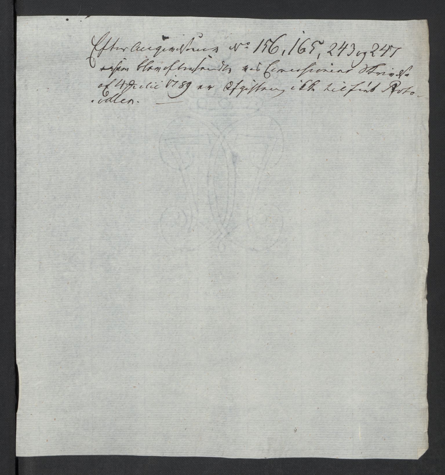 Rentekammeret inntil 1814, Reviderte regnskaper, Mindre regnskaper, AV/RA-EA-4068/Rf/Rfe/L0005: Buskerud fogderi. Christiania, 1789, p. 388