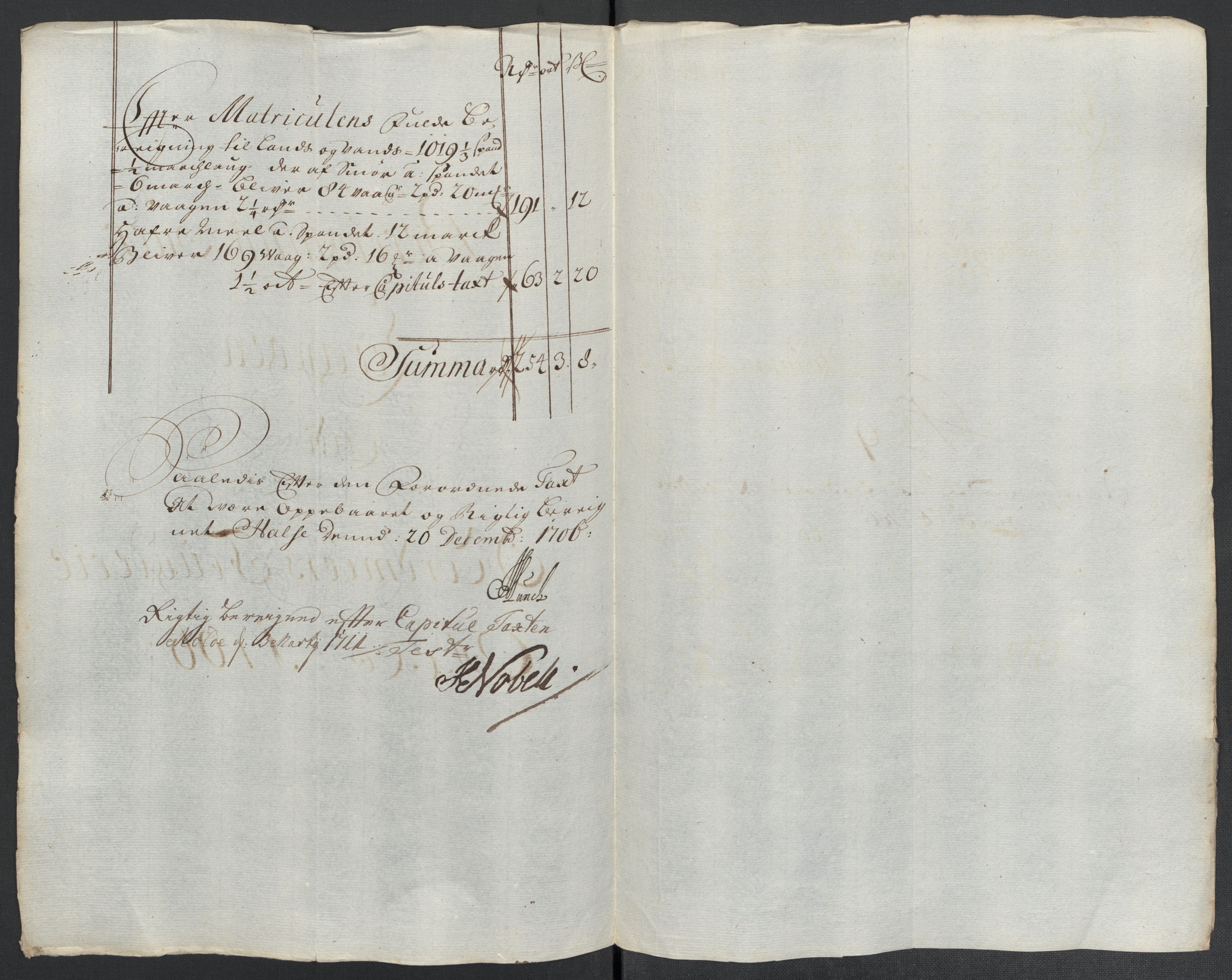 Rentekammeret inntil 1814, Reviderte regnskaper, Fogderegnskap, AV/RA-EA-4092/R56/L3742: Fogderegnskap Nordmøre, 1706-1707, p. 112