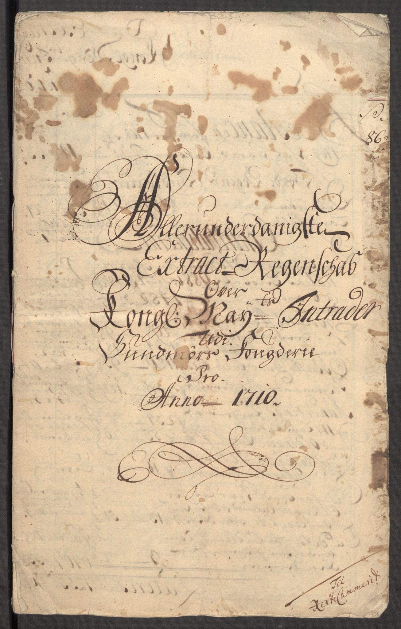 Rentekammeret inntil 1814, Reviderte regnskaper, Fogderegnskap, AV/RA-EA-4092/R54/L3563: Fogderegnskap Sunnmøre, 1710, p. 20