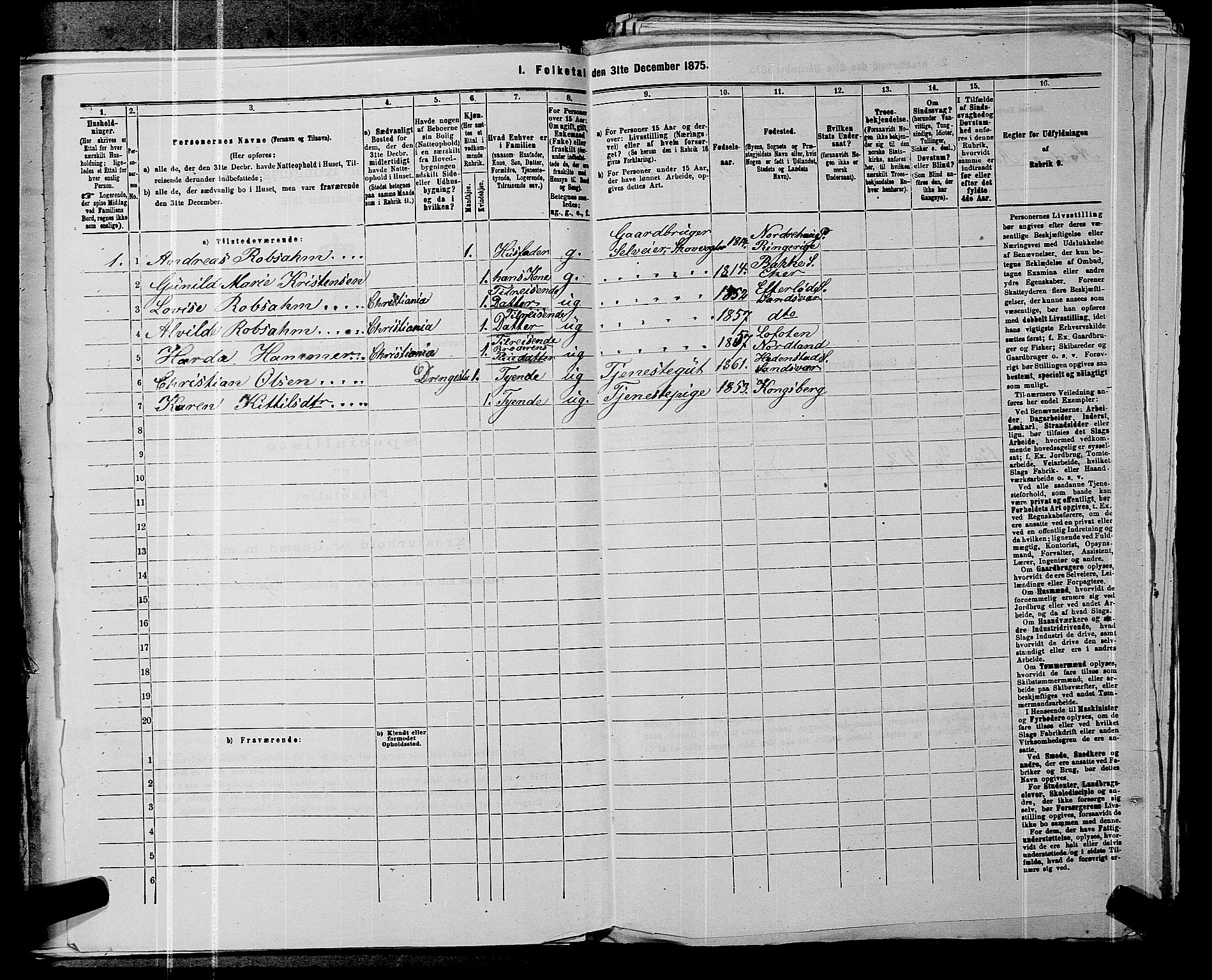 SAKO, 1875 census for 0629P Sandsvær, 1875, p. 913