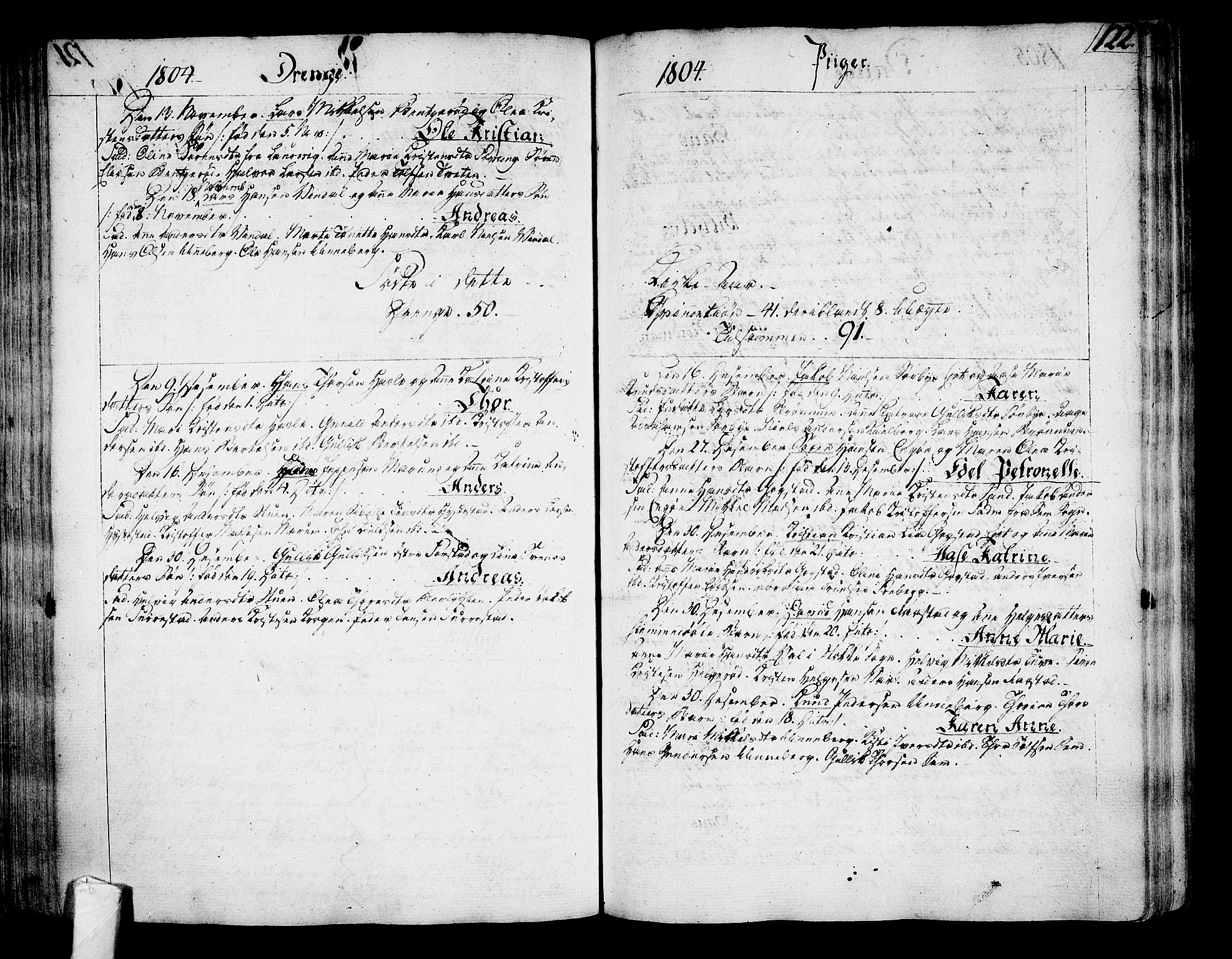 Sandar kirkebøker, SAKO/A-243/F/Fa/L0003: Parish register (official) no. 3, 1789-1814, p. 122