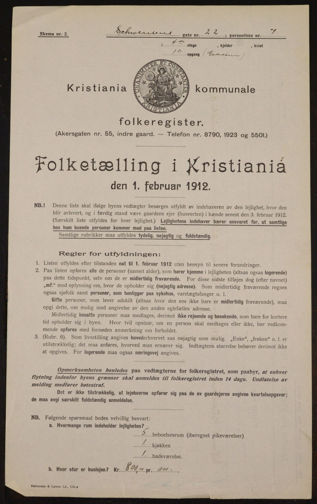 OBA, Municipal Census 1912 for Kristiania, 1912, p. 93137