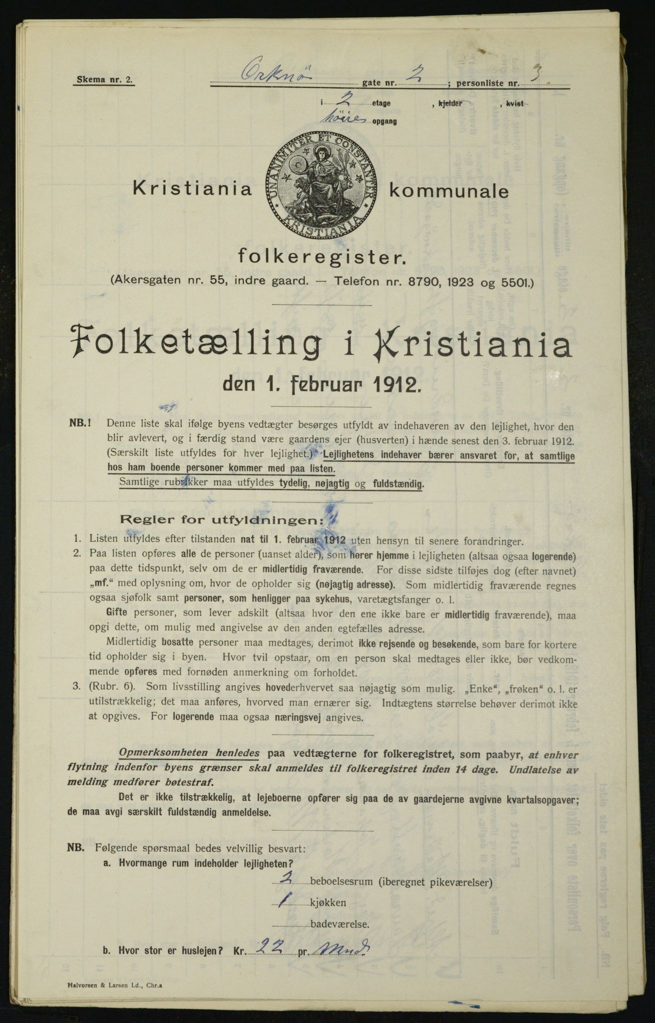 OBA, Municipal Census 1912 for Kristiania, 1912, p. 76482