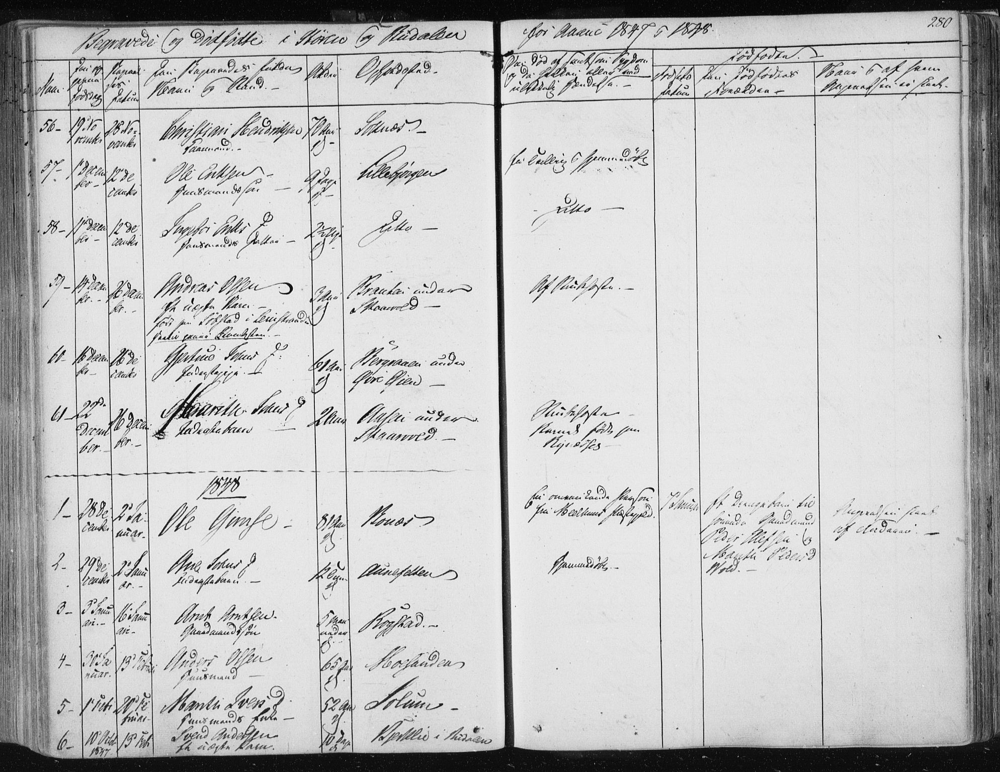 Ministerialprotokoller, klokkerbøker og fødselsregistre - Sør-Trøndelag, SAT/A-1456/687/L0997: Parish register (official) no. 687A05 /1, 1843-1848, p. 280