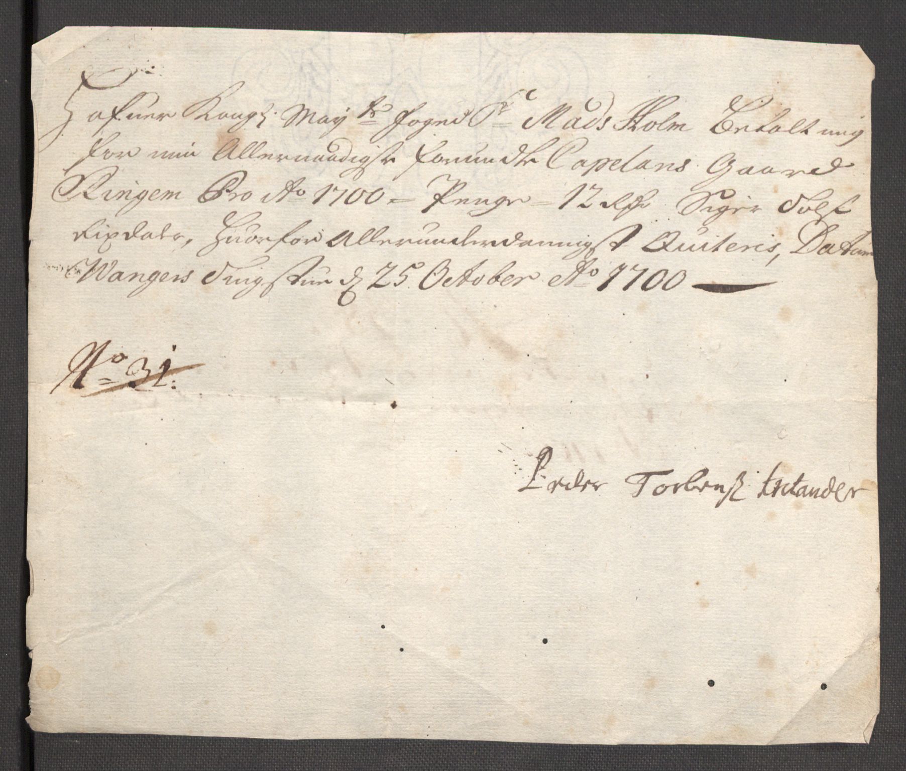 Rentekammeret inntil 1814, Reviderte regnskaper, Fogderegnskap, RA/EA-4092/R51/L3185: Fogderegnskap Nordhordland og Voss, 1700-1701, p. 245