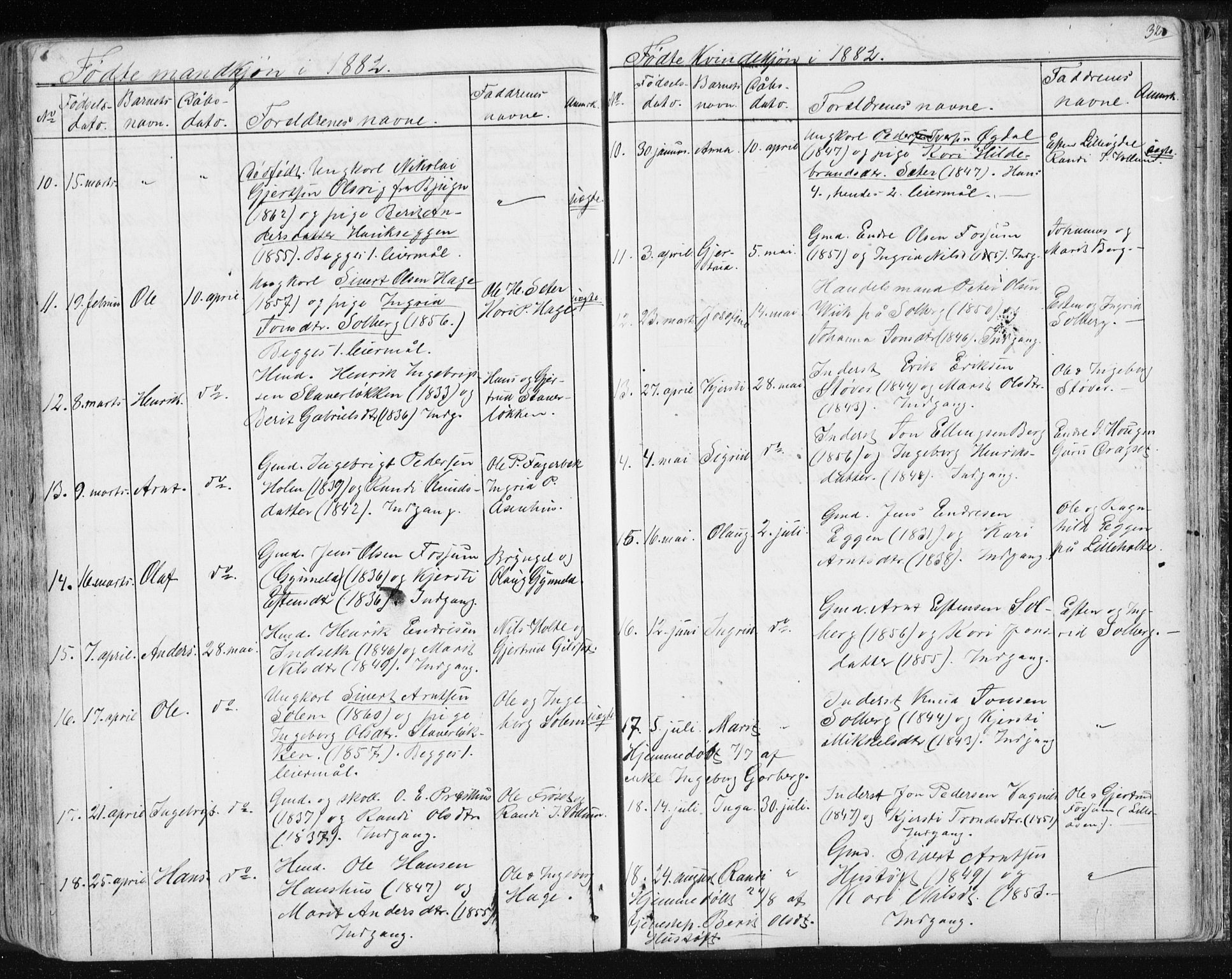 Ministerialprotokoller, klokkerbøker og fødselsregistre - Sør-Trøndelag, AV/SAT-A-1456/689/L1043: Parish register (copy) no. 689C02, 1816-1892, p. 327