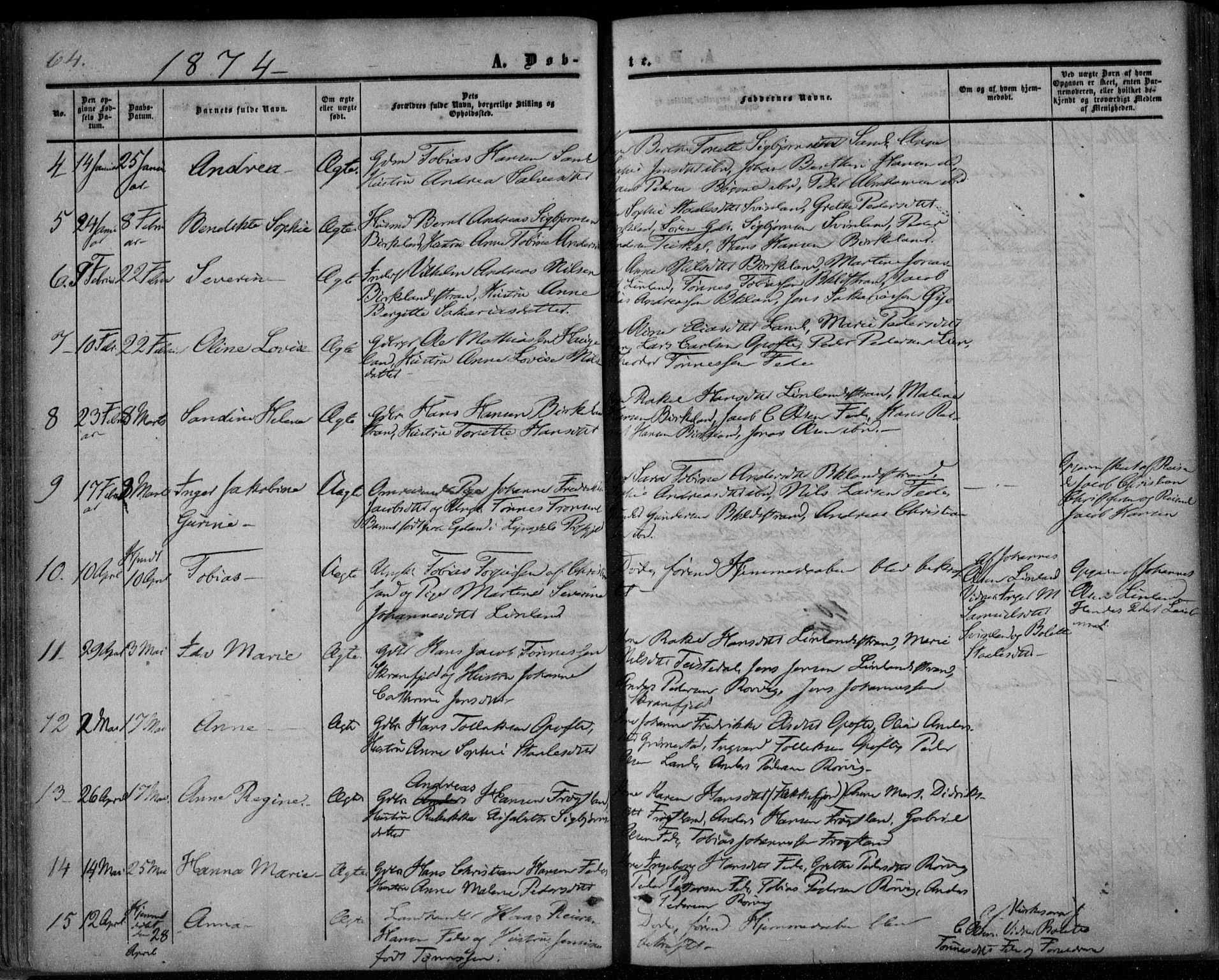 Kvinesdal sokneprestkontor, AV/SAK-1111-0026/F/Fa/Faa/L0002: Parish register (official) no. A 2, 1850-1876, p. 74