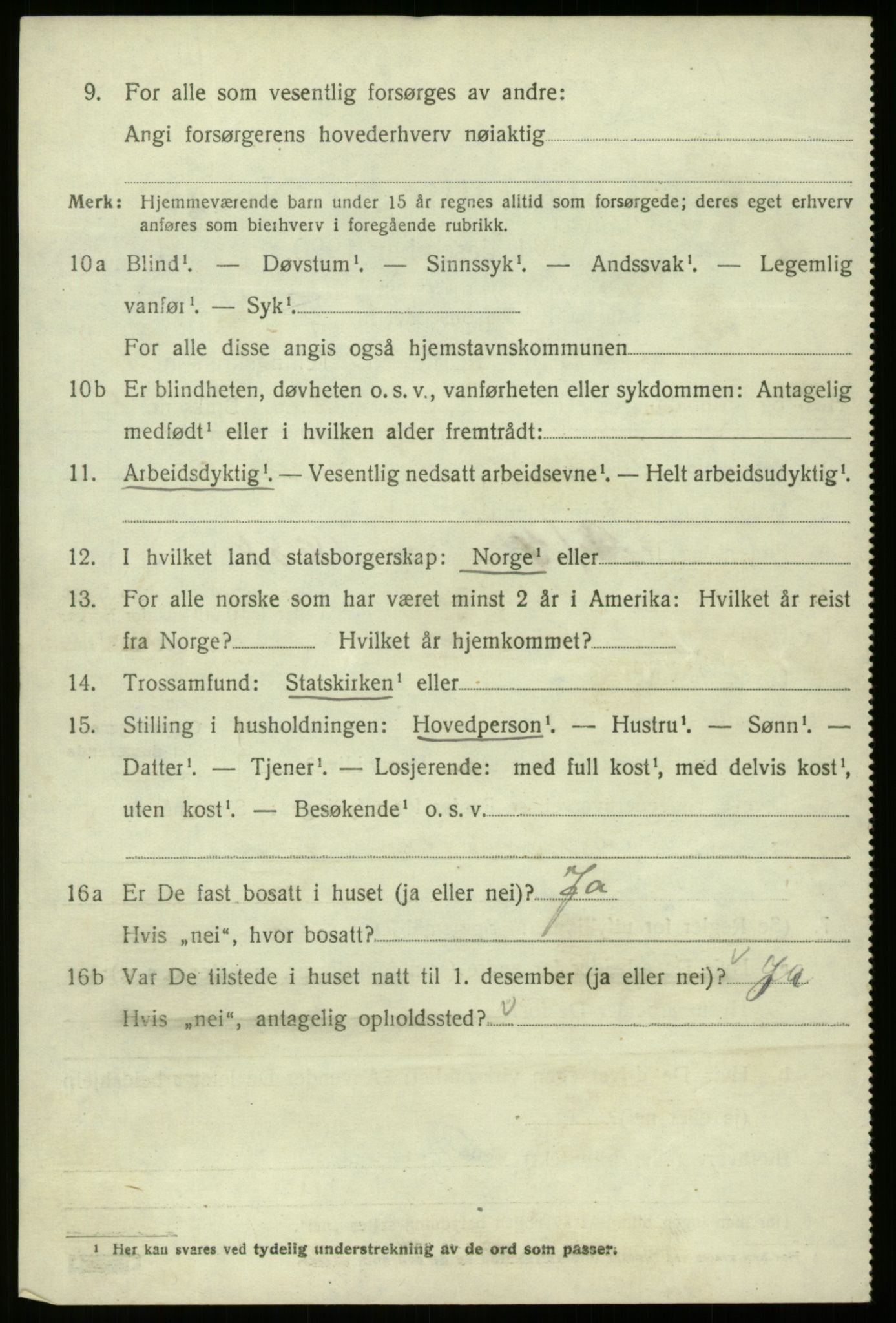 SAB, 1920 census for Davik, 1920, p. 5788