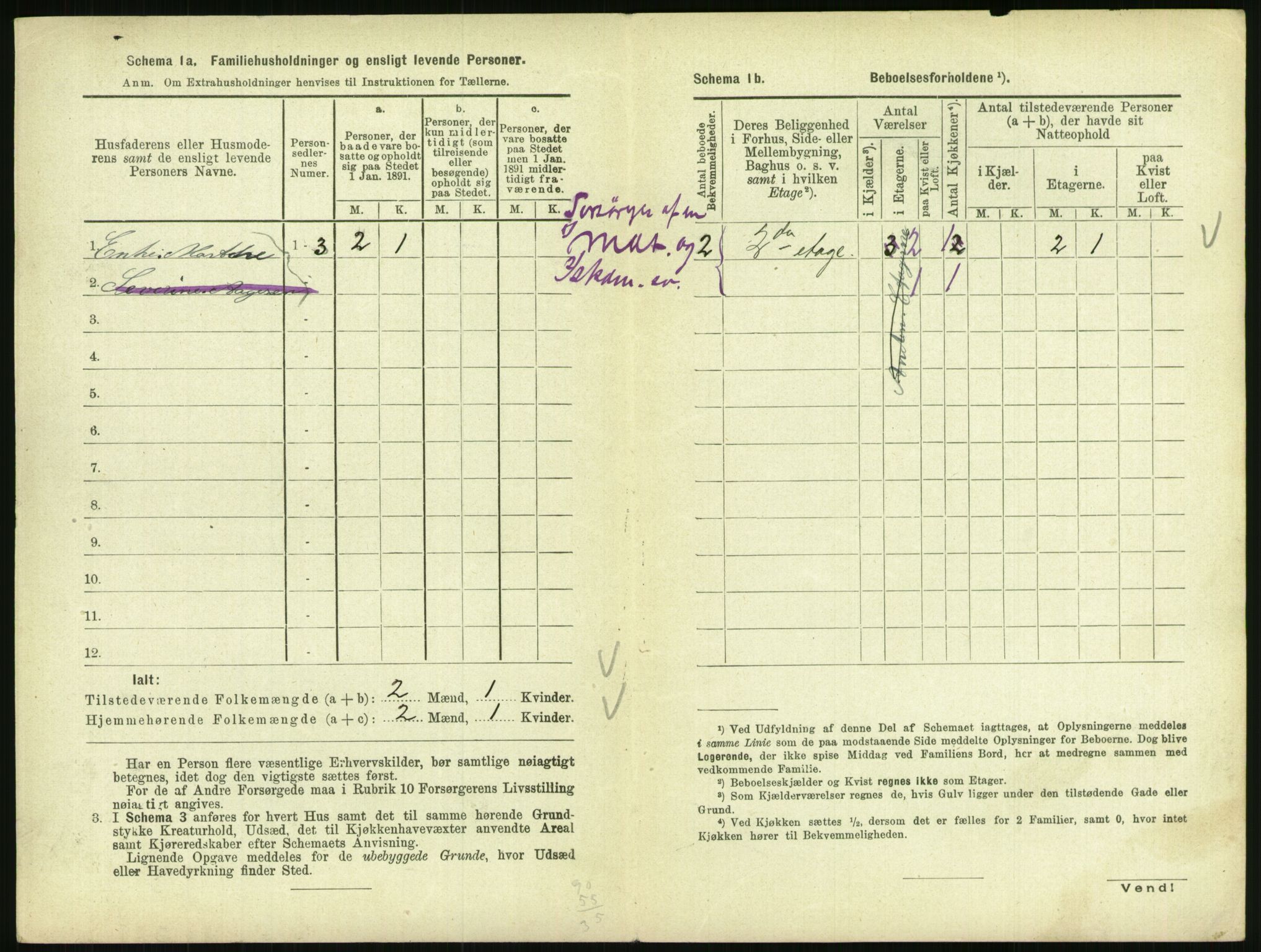 RA, 1891 census for 0801 Kragerø, 1891, p. 1035