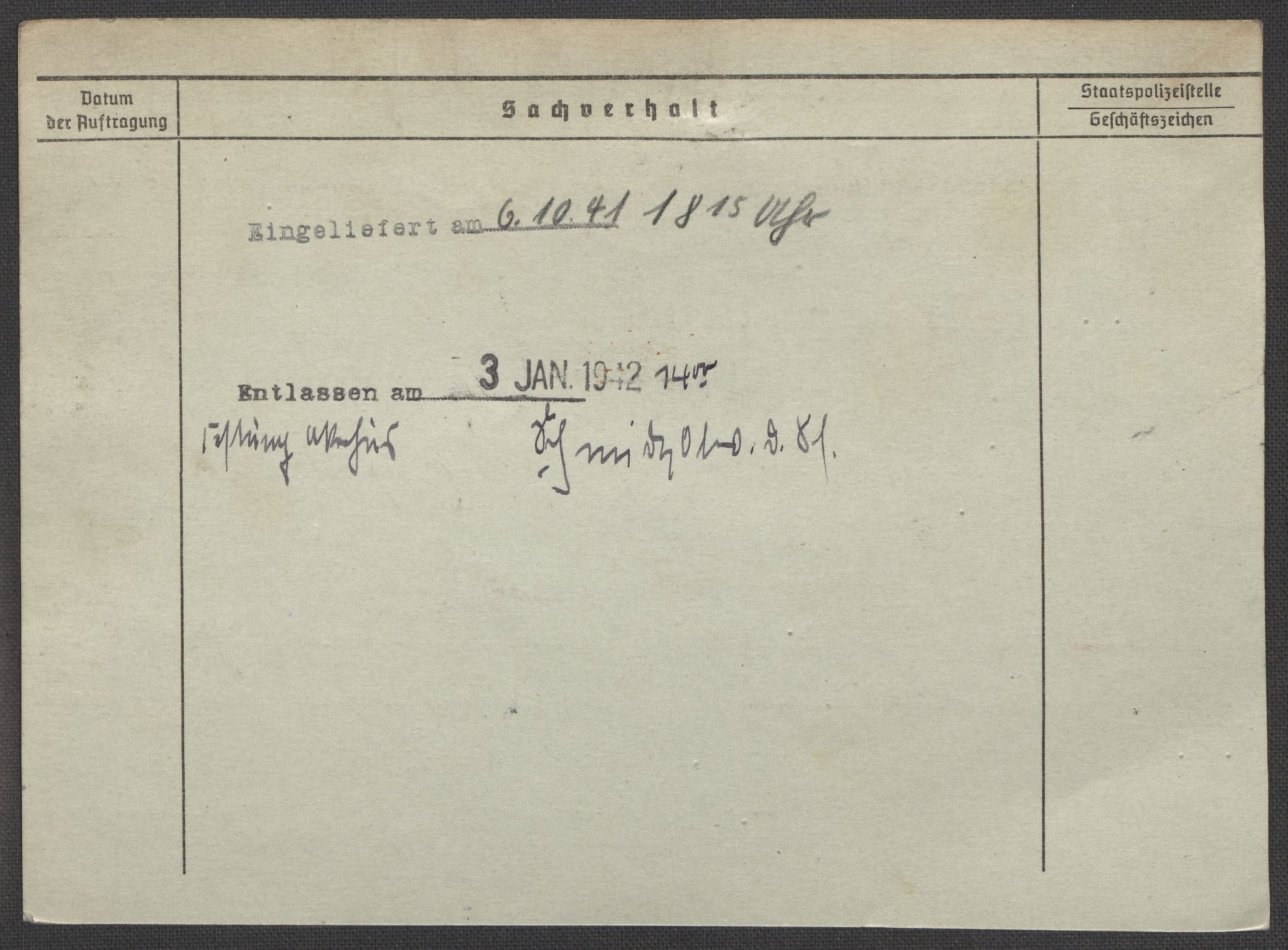 Befehlshaber der Sicherheitspolizei und des SD, AV/RA-RAFA-5969/E/Ea/Eaa/L0009: Register over norske fanger i Møllergata 19: Ru-Sy, 1940-1945, p. 1423