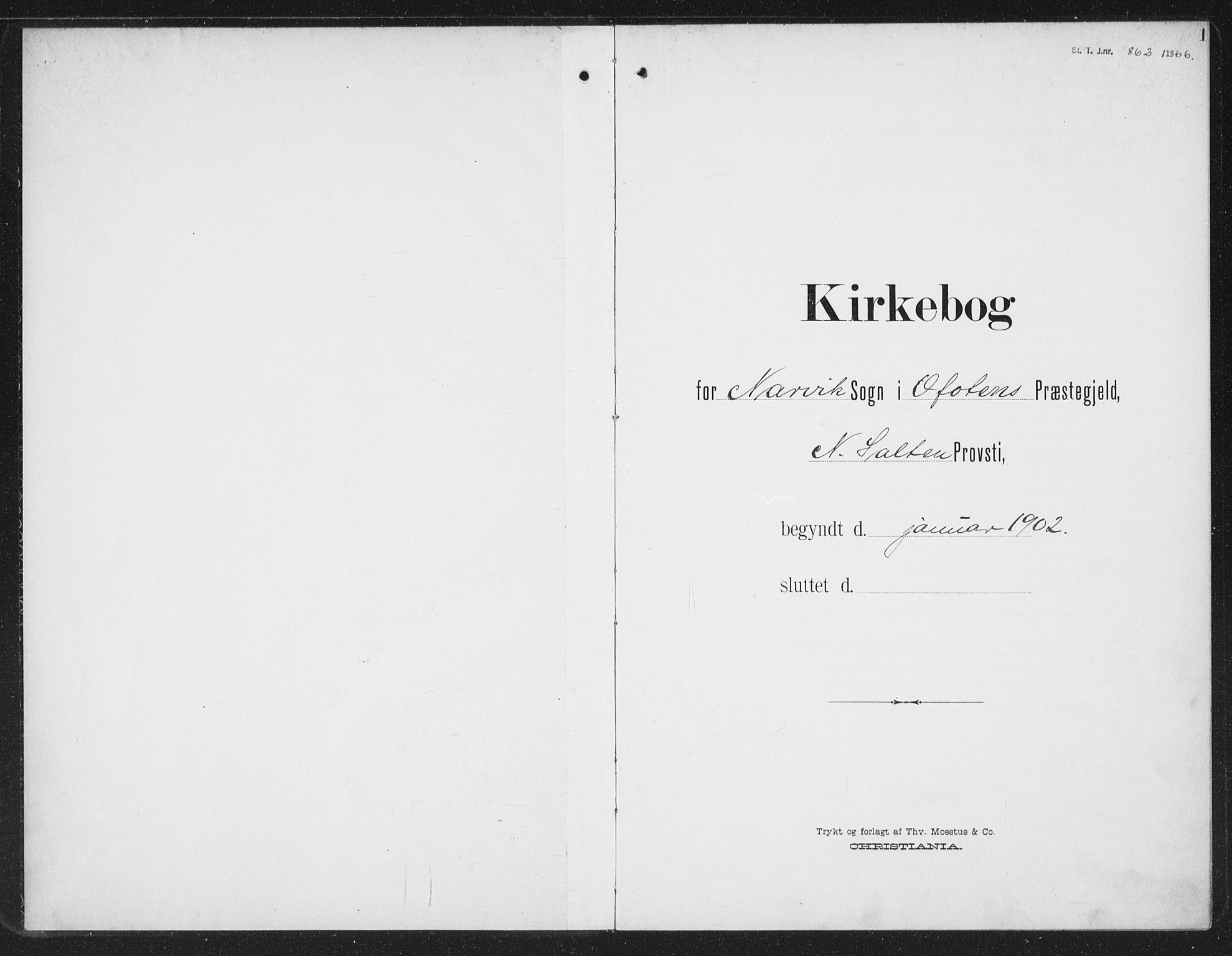 Ministerialprotokoller, klokkerbøker og fødselsregistre - Nordland, AV/SAT-A-1459/871/L0986: Parish register (official) no. 871A02, 1902-1925, p. 1