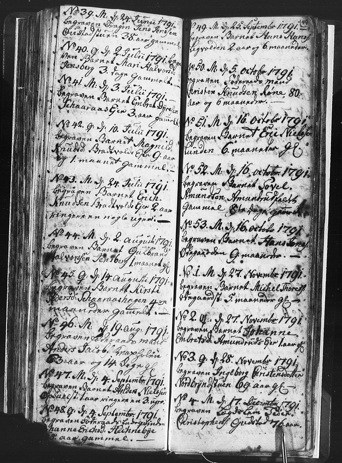 Romedal prestekontor, AV/SAH-PREST-004/L/L0001: Parish register (copy) no. 1, 1785-1794, p. 99