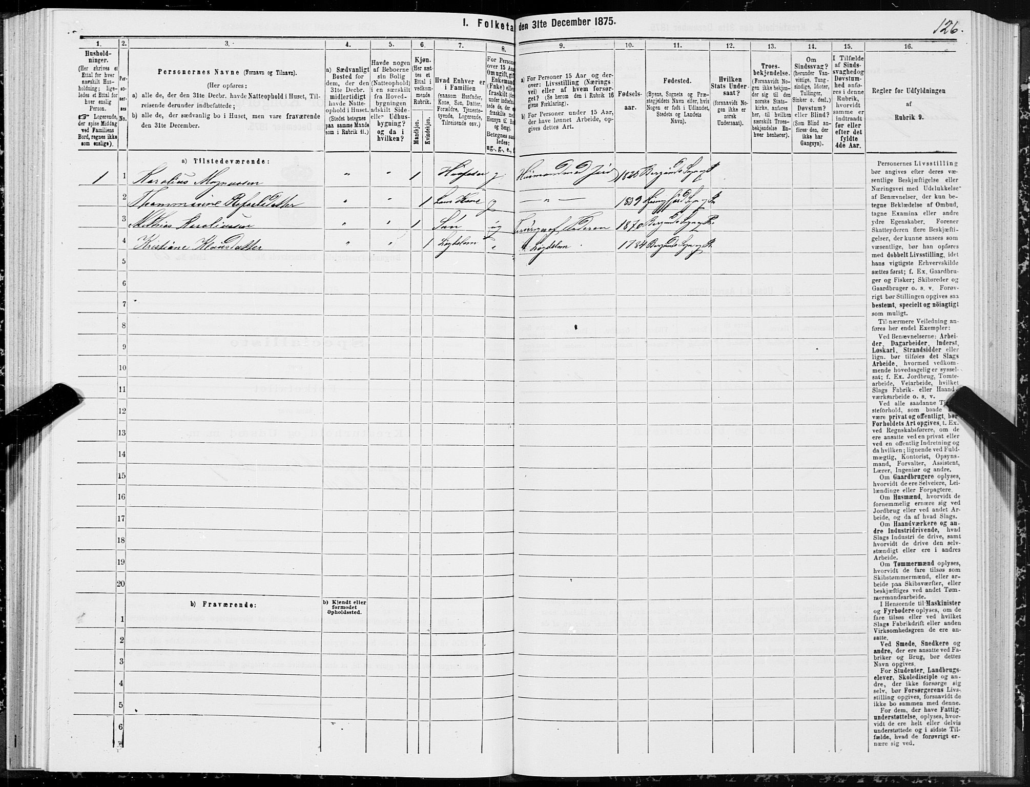 SAT, 1875 census for 1531P Borgund, 1875, p. 2126