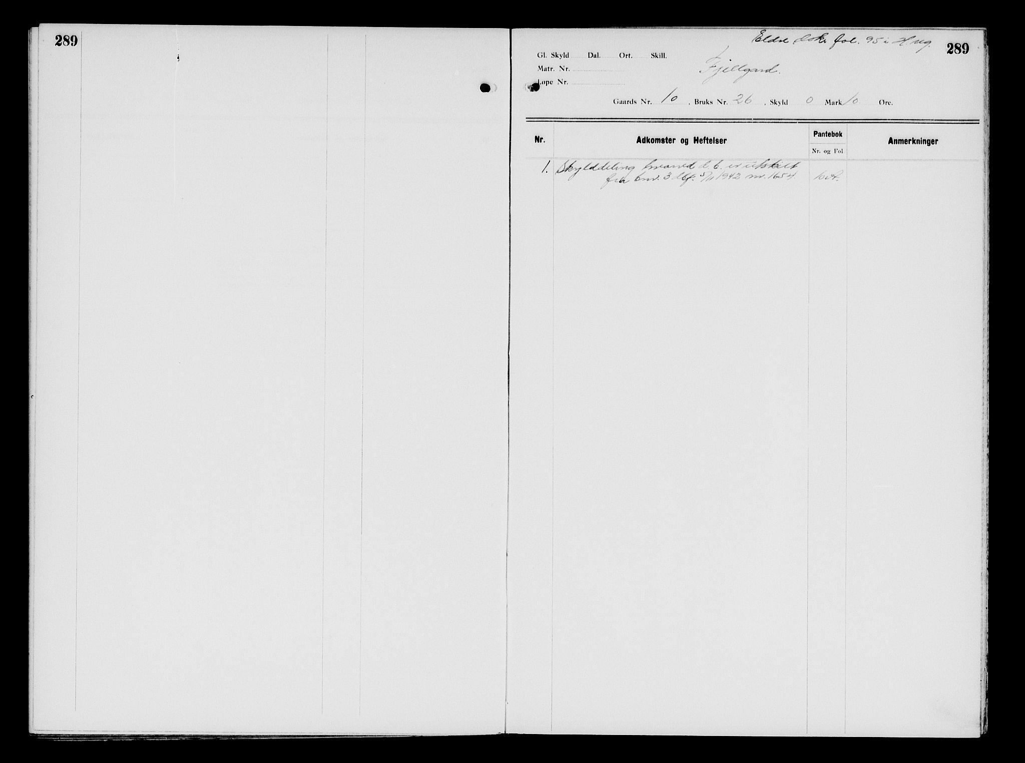 Valdres sorenskriveri, AV/SAH-TING-016/H/Ha/Hae/L0013: Mortgage register no. 5.13, 1931-1940, p. 289