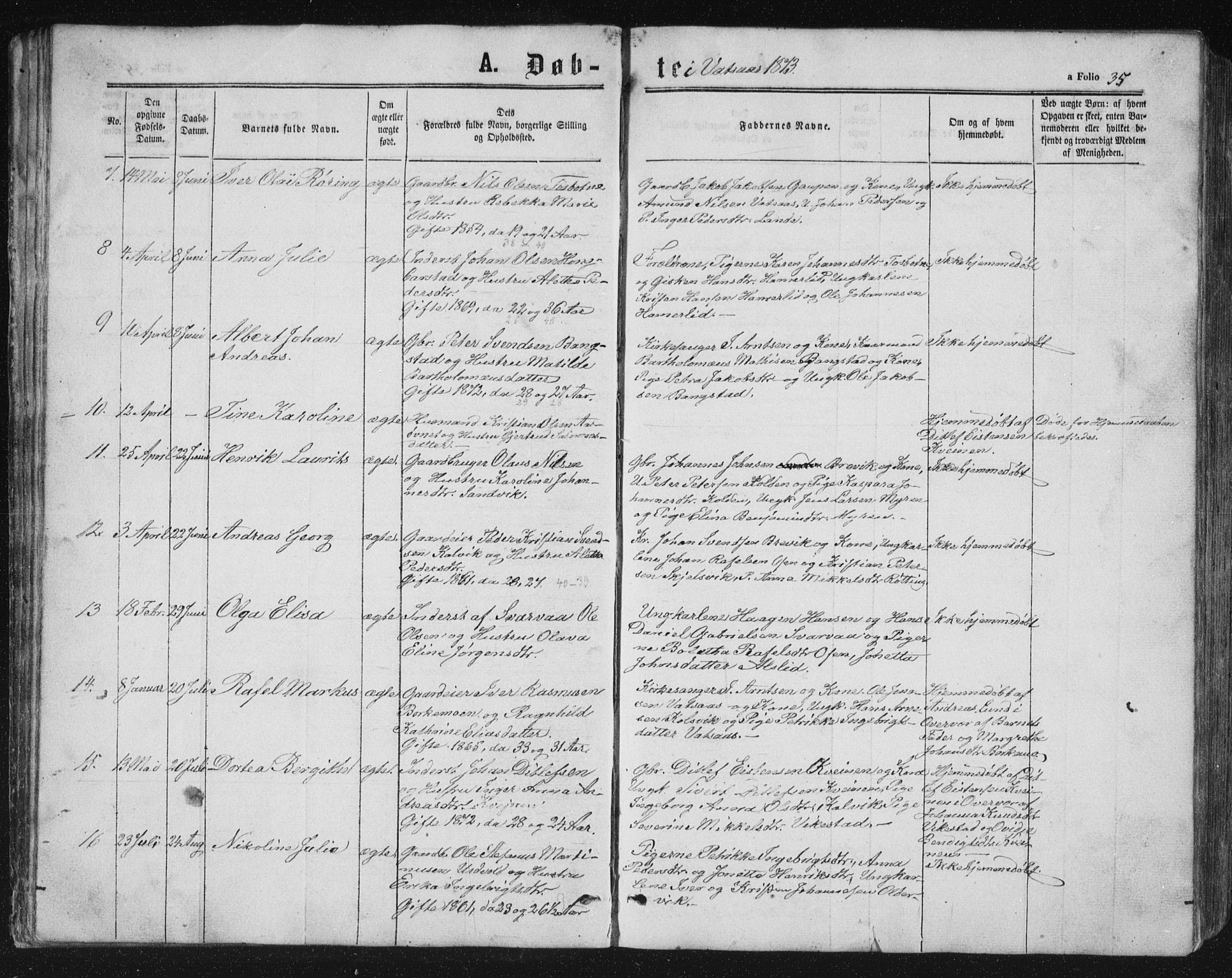 Ministerialprotokoller, klokkerbøker og fødselsregistre - Nordland, AV/SAT-A-1459/810/L0158: Parish register (copy) no. 810C02 /1, 1863-1883, p. 35