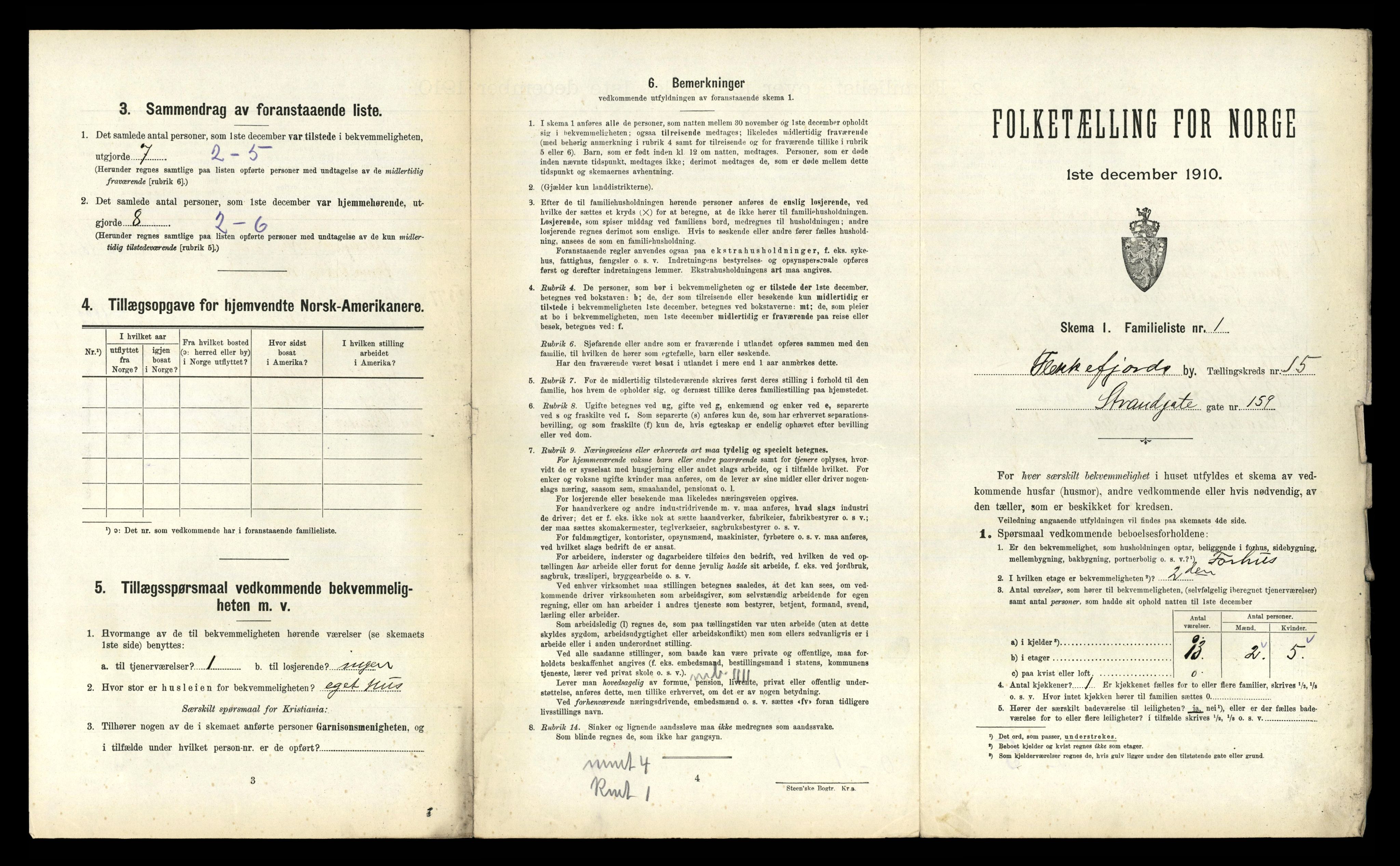 RA, 1910 census for Flekkefjord, 1910, p. 1220