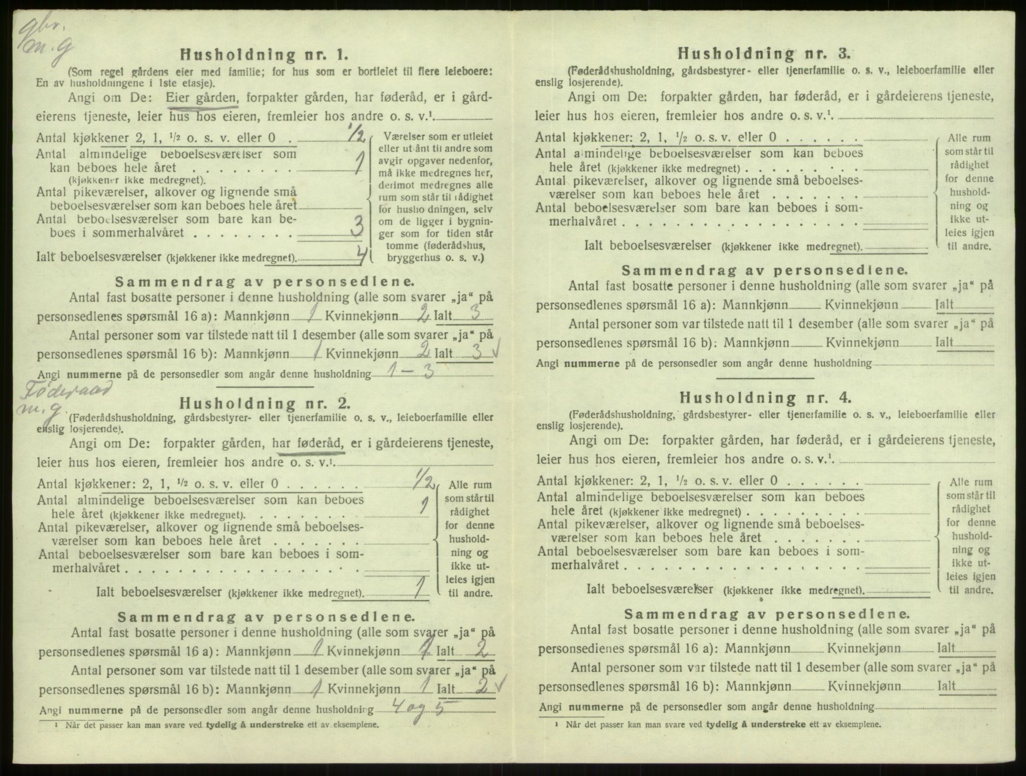 SAB, 1920 census for Masfjorden, 1920, p. 528