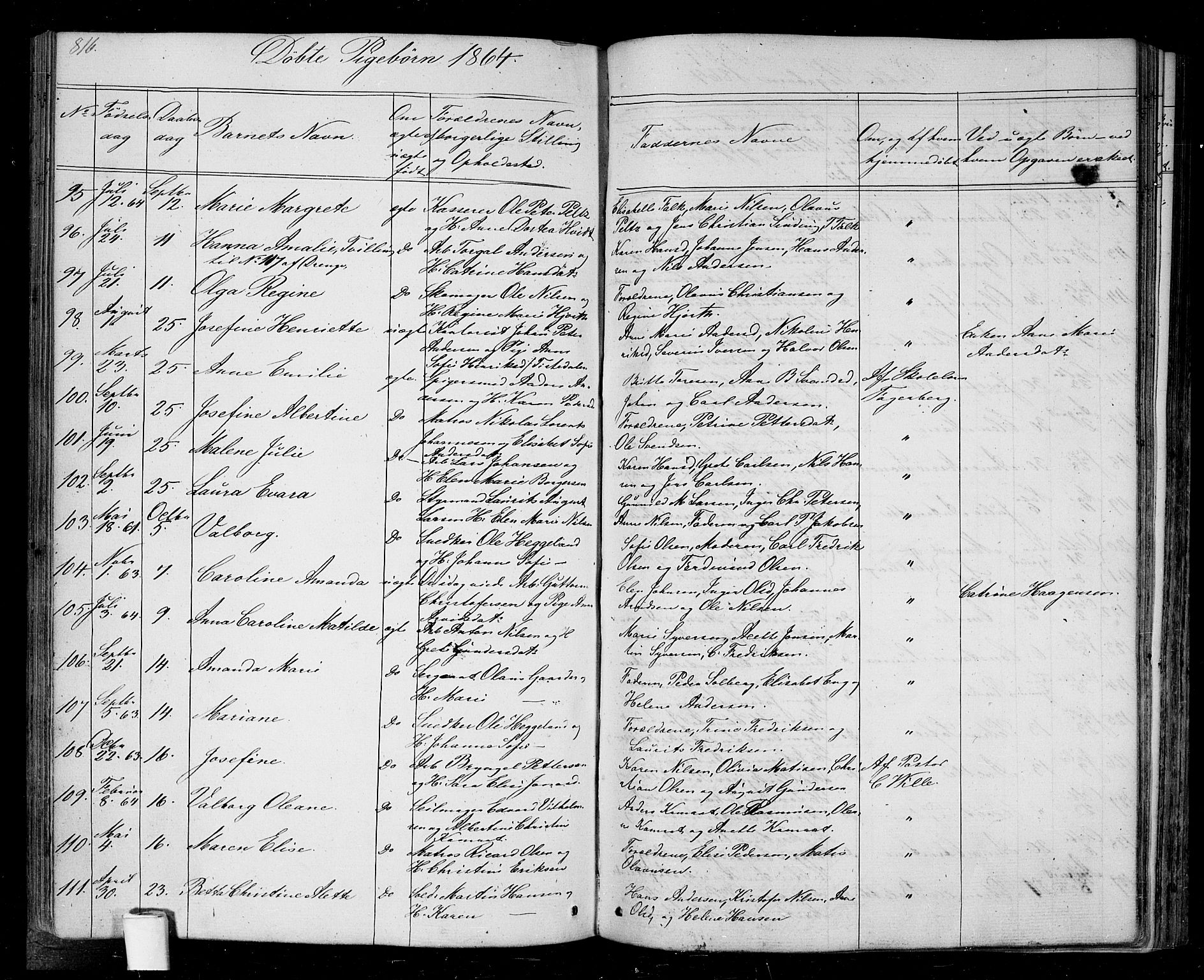 Halden prestekontor Kirkebøker, SAO/A-10909/G/Ga/L0005b: Parish register (copy) no. 5B, 1864-1868, p. 816