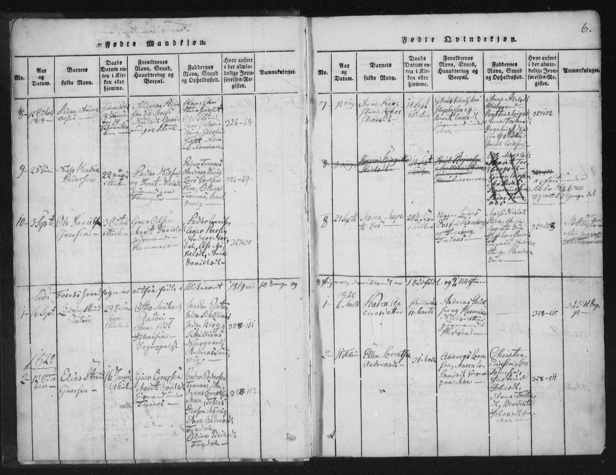 Ministerialprotokoller, klokkerbøker og fødselsregistre - Nord-Trøndelag, AV/SAT-A-1458/773/L0609: Parish register (official) no. 773A03 /1, 1815-1830, p. 6