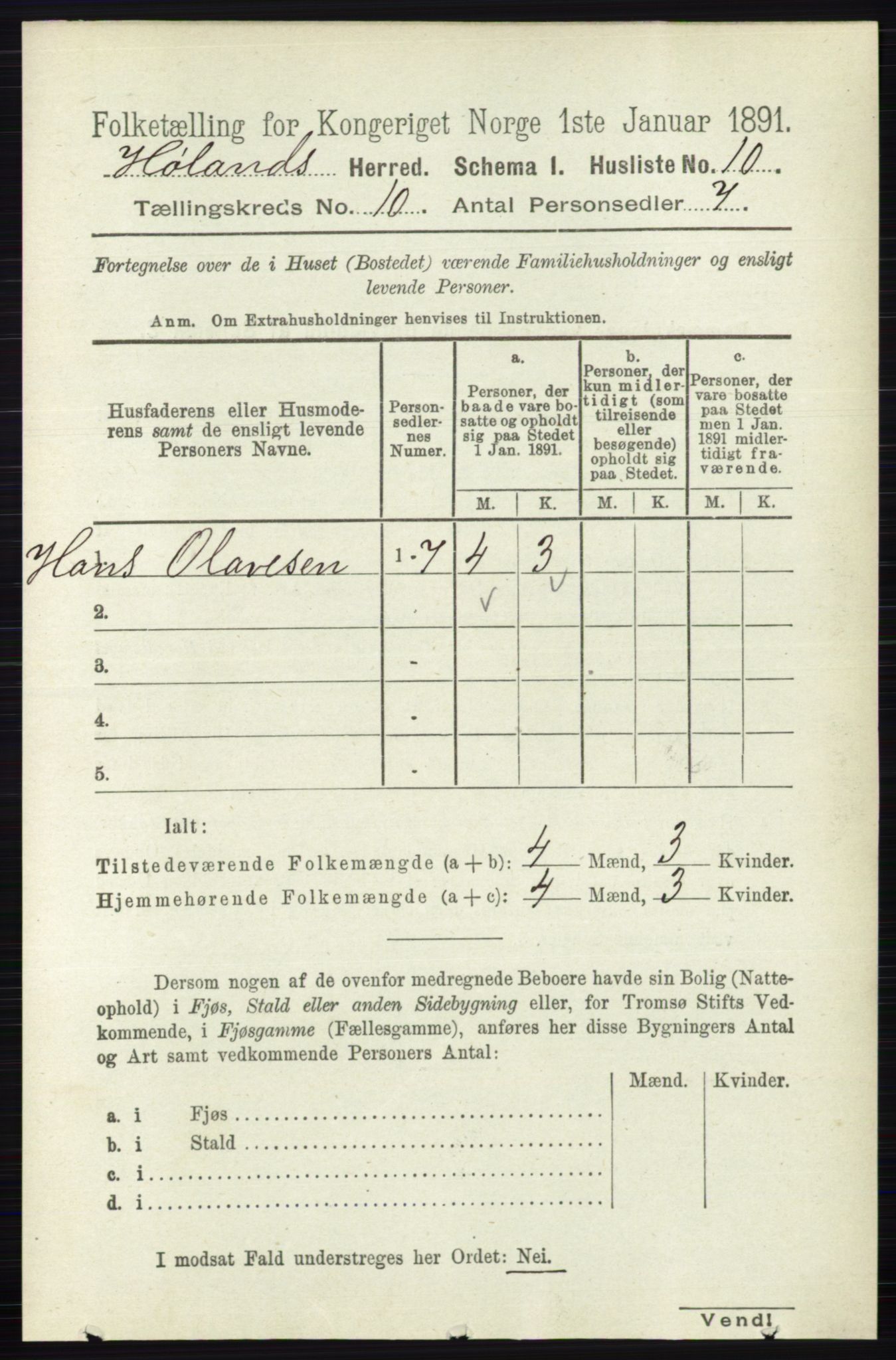 RA, 1891 census for 0221 Høland, 1891, p. 6514