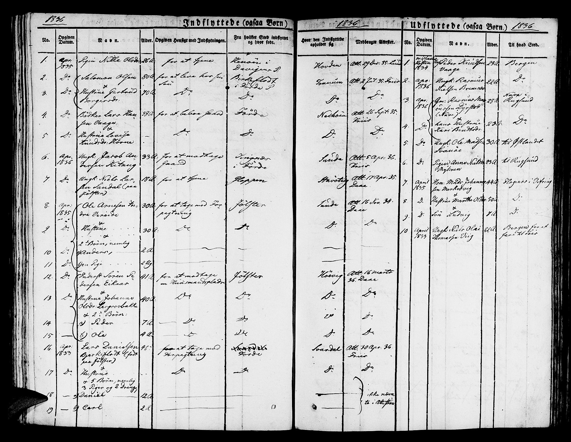 Kinn sokneprestembete, SAB/A-80801/H/Haa/Haaa/L0004/0002: Parish register (official) no. A 4II, 1822-1840, p. 13