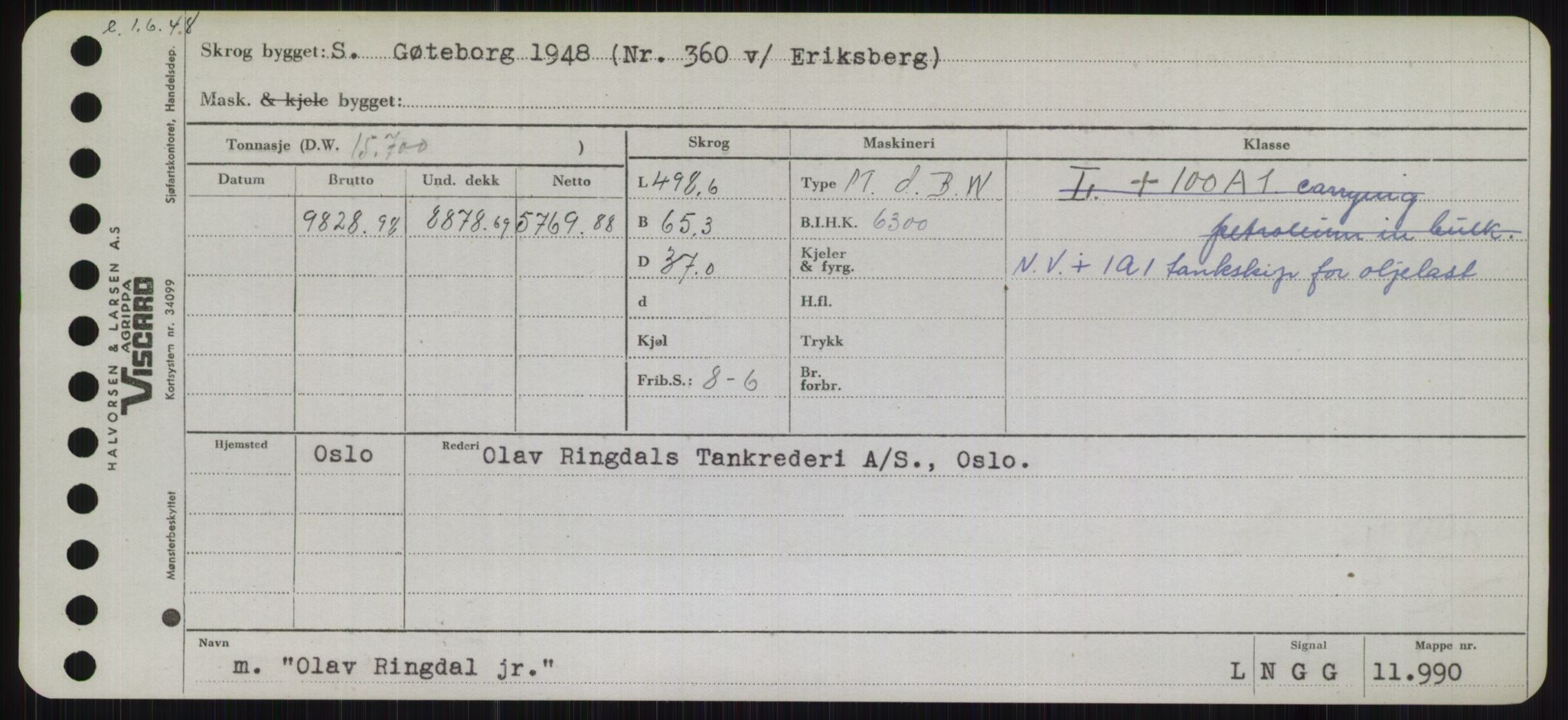 Sjøfartsdirektoratet med forløpere, Skipsmålingen, RA/S-1627/H/Hb/L0004: Fartøy, O-S, p. 21