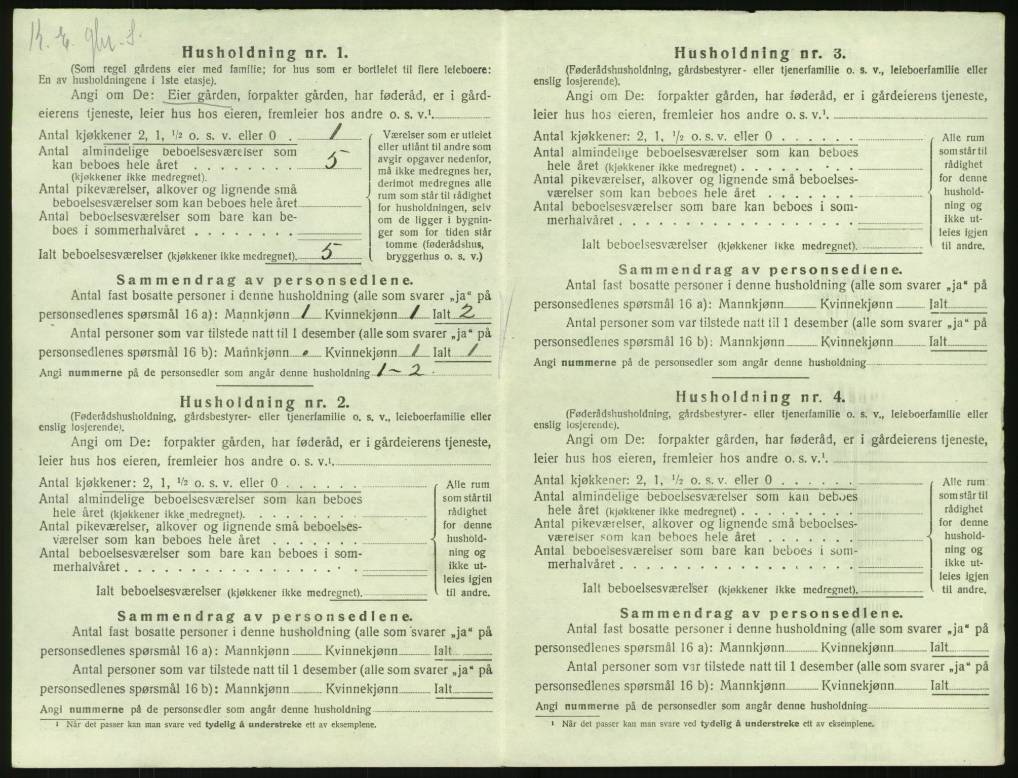SAK, 1920 census for Søndeled, 1920, p. 390
