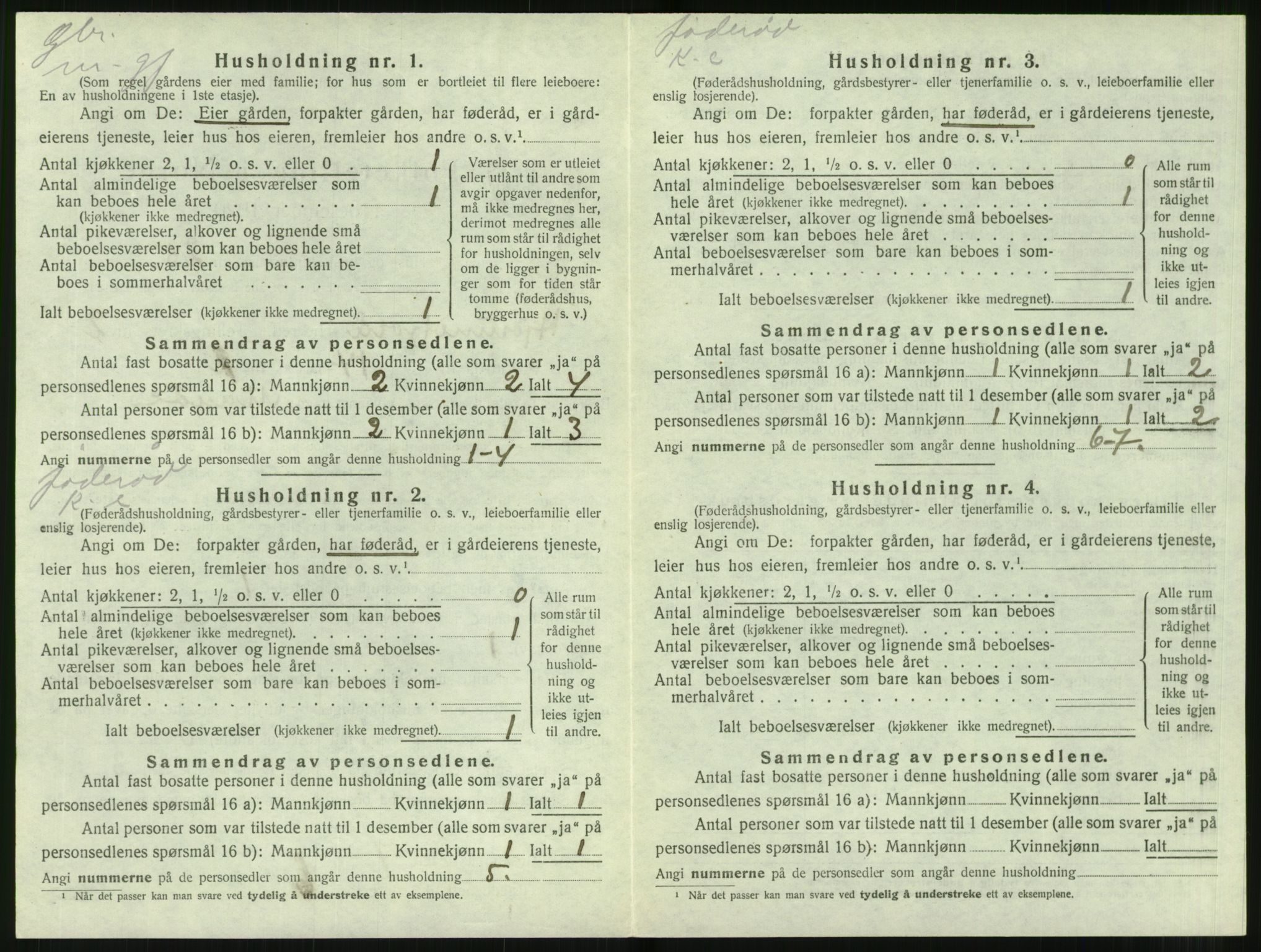 SAT, 1920 census for Hjørundfjord, 1920, p. 118