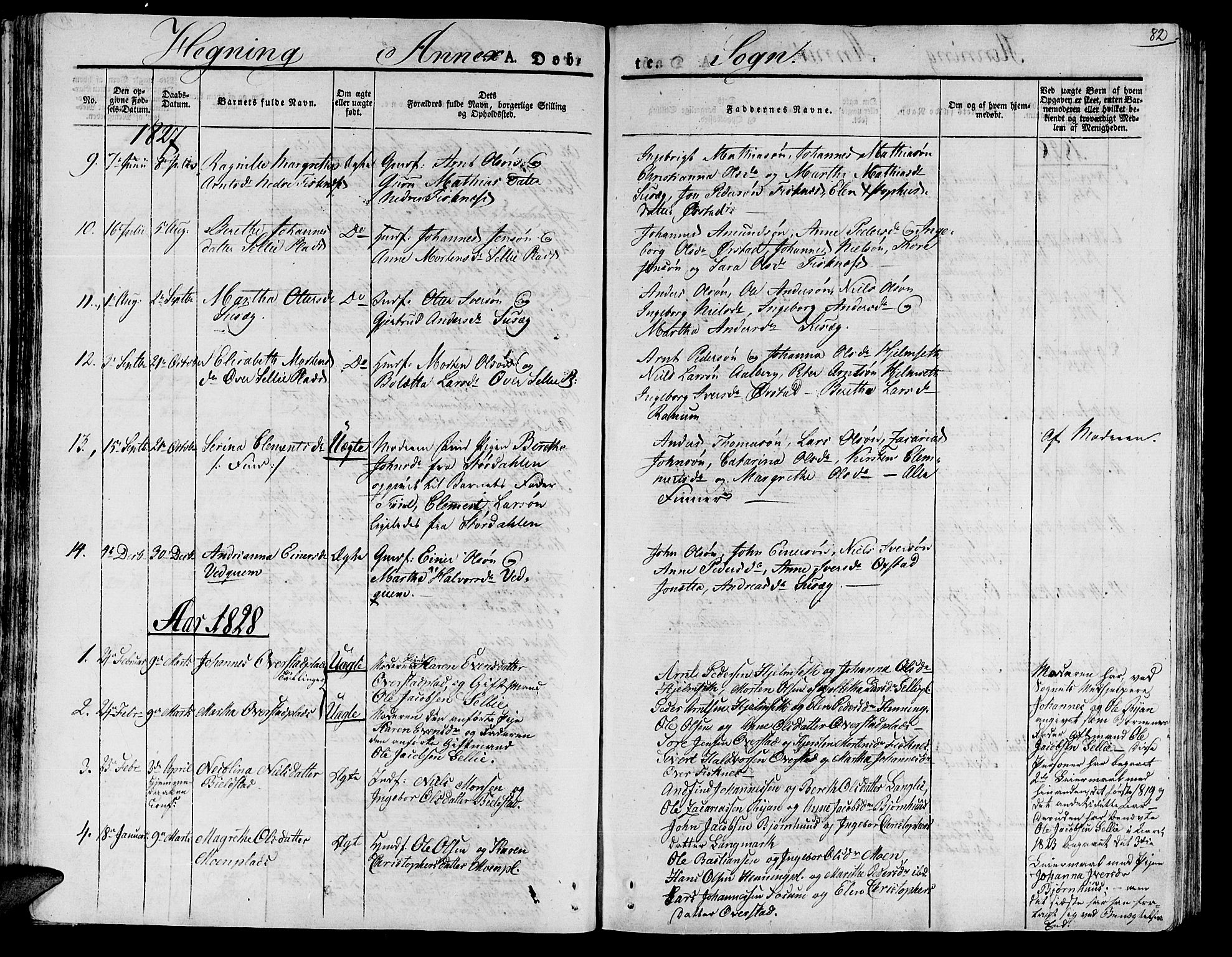 Ministerialprotokoller, klokkerbøker og fødselsregistre - Nord-Trøndelag, SAT/A-1458/735/L0336: Parish register (official) no. 735A05 /3, 1825-1835, p. 82