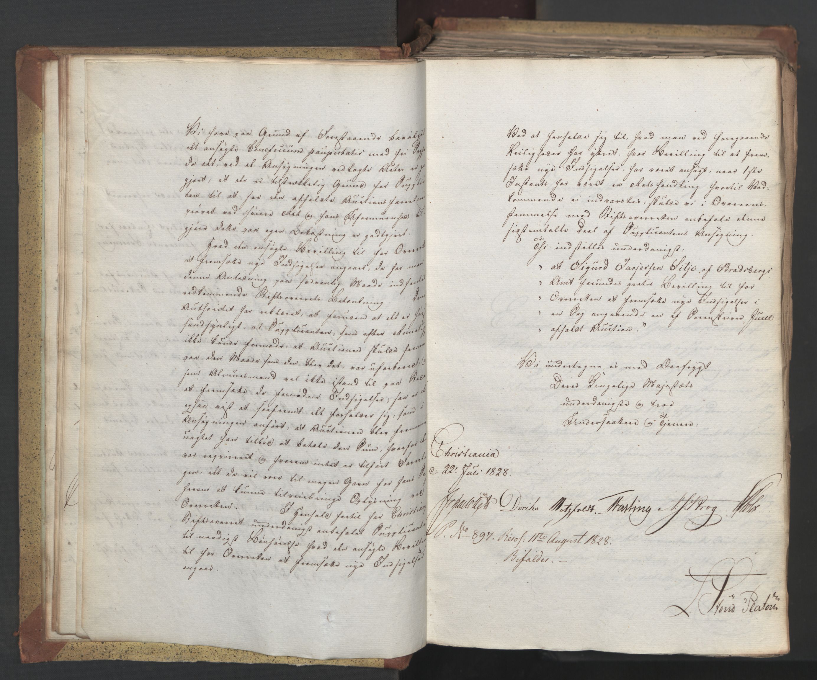 Statsrådsavdelingen i Stockholm, AV/RA-S-1003/D/Da/L0055: Regjeringsinnstillinger nr. 231-435, 1828, p. 21