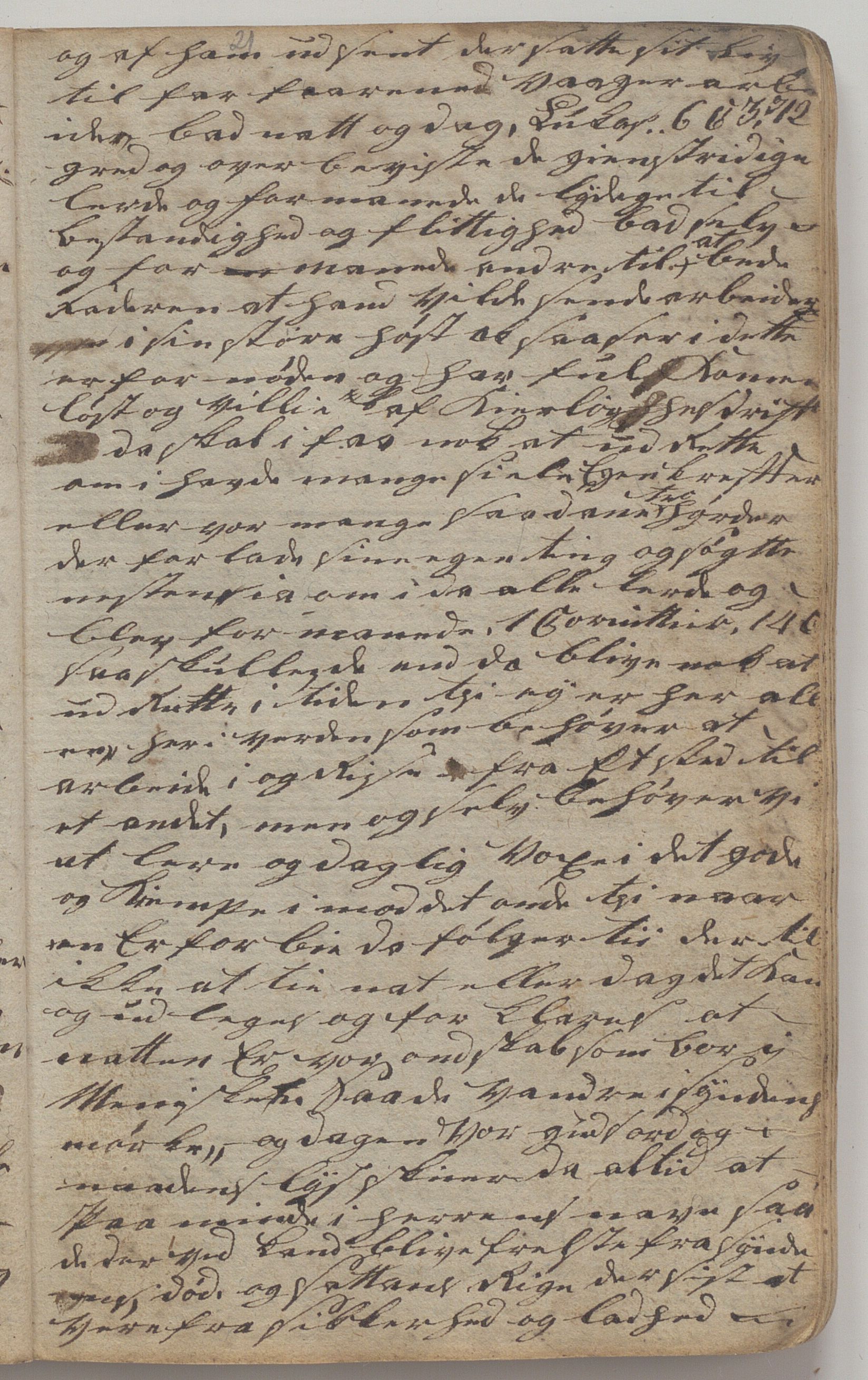 Heggtveitsamlingen, TMF/A-1007/H/L0045/0005: Brev, kopibøker, biografiske opptegnelser etc. / "Bøasæter", 1800-1820, p. 21