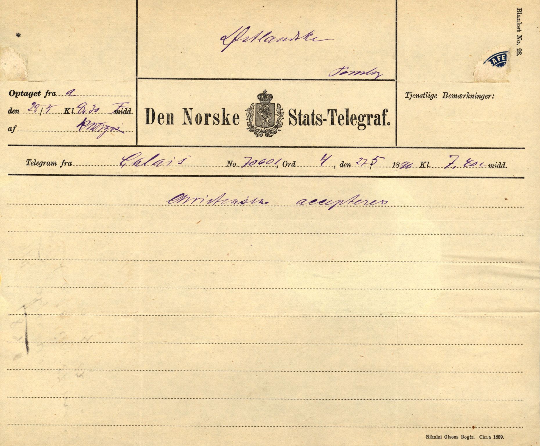 Pa 63 - Østlandske skibsassuranceforening, VEMU/A-1079/G/Ga/L0025/0004: Havaridokumenter / Imanuel, Hefhi, Guldregn, Haabet, Harald, Windsor, 1890, p. 82