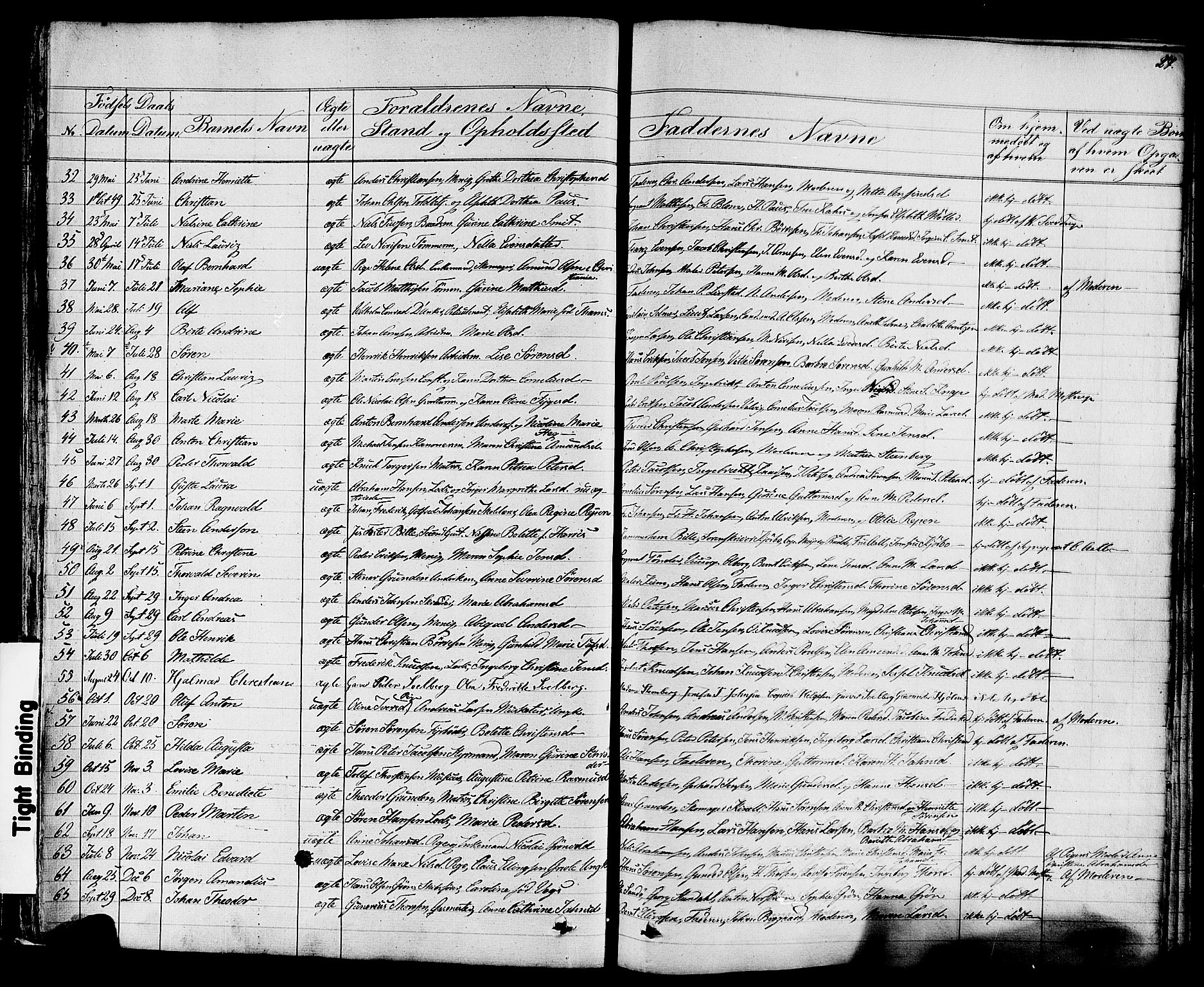 Stavern kirkebøker, AV/SAKO-A-318/F/Fa/L0007: Parish register (official) no. 7, 1840-1877, p. 27