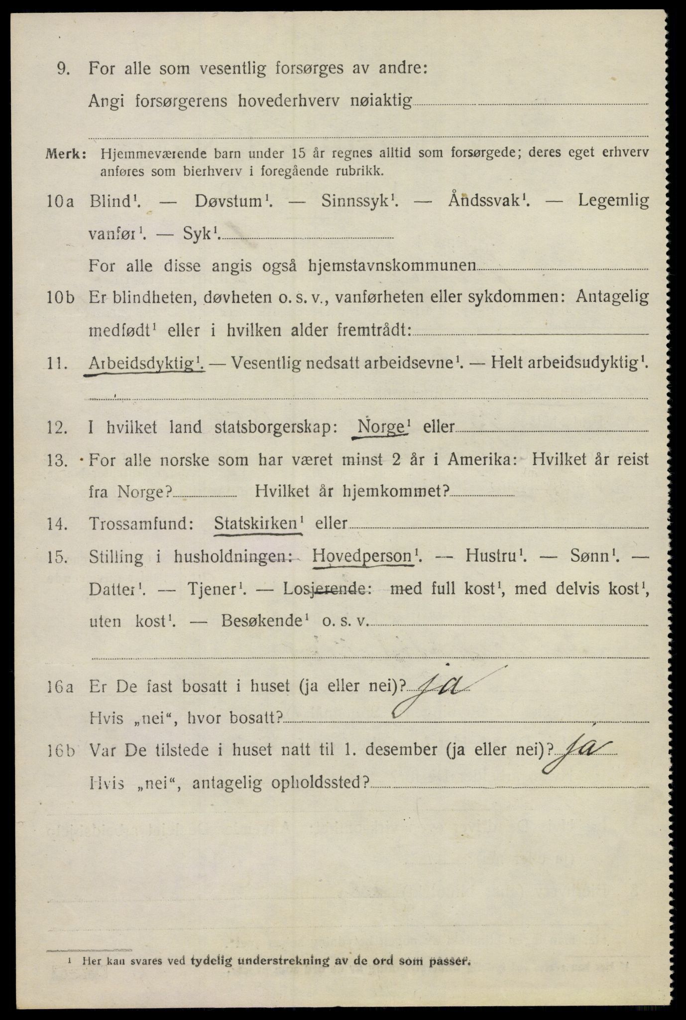 SAO, 1920 census for Moss land district, 1920, p. 6310