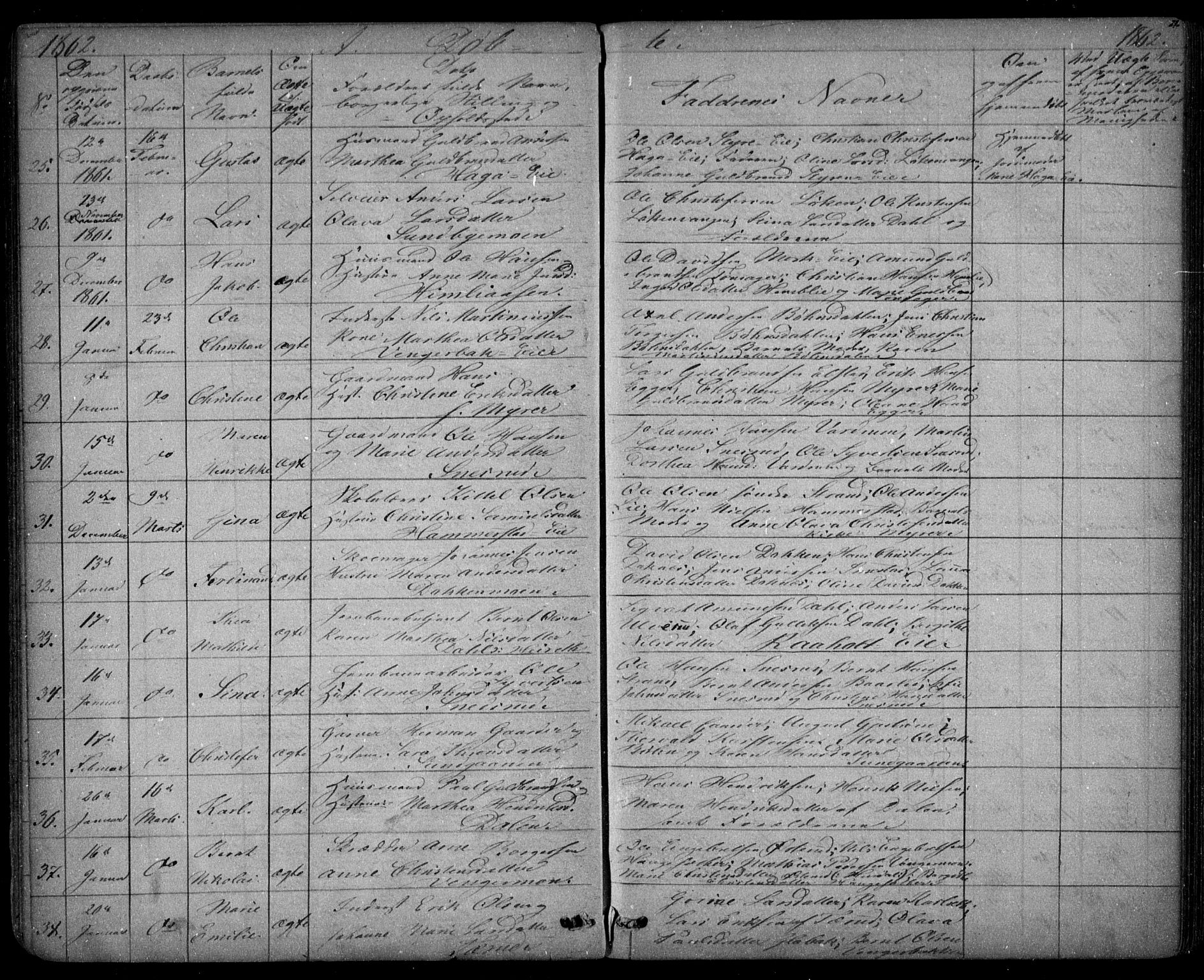 Eidsvoll prestekontor Kirkebøker, SAO/A-10888/G/Ga/L0001: Parish register (copy) no. I 1, 1861-1866, p. 21