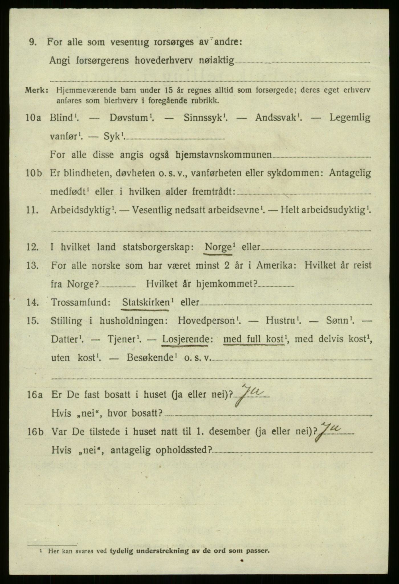 SAB, 1920 census for Naustdal, 1920, p. 3074