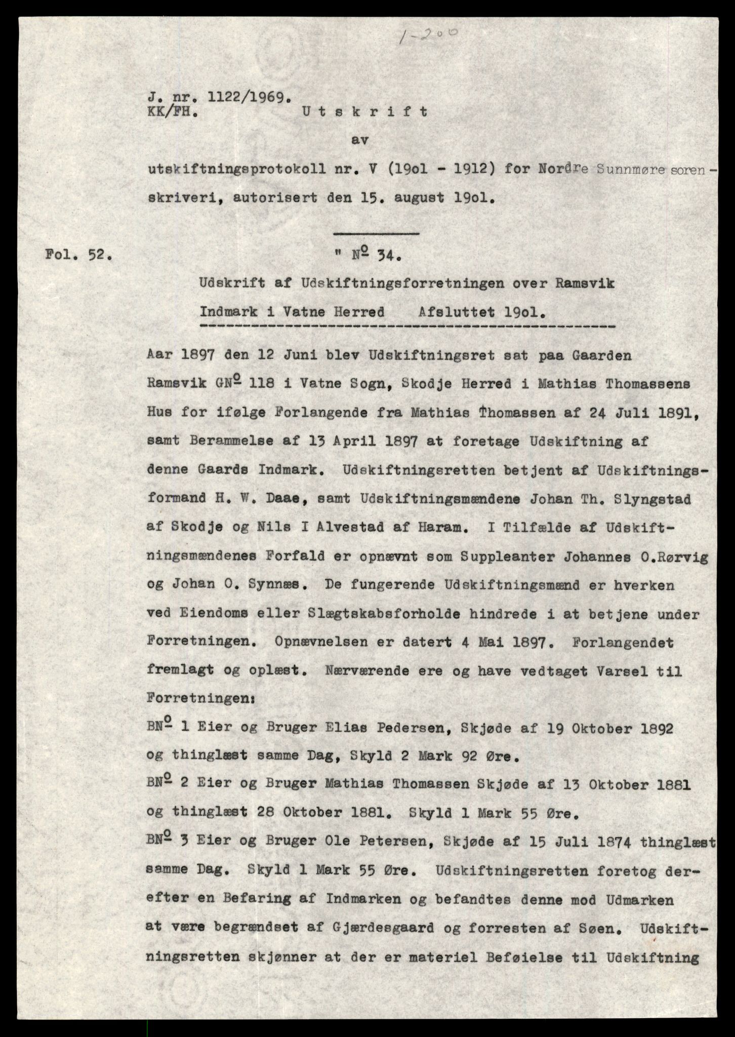Statsarkivet i Trondheim, SAT/A-4183/J/Jb/L0052: Tinglyste utskiftninger, pantebok 5 - 9, 1902-1910