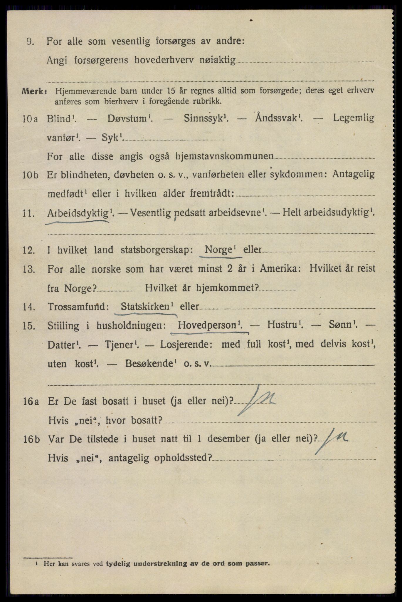 SAO, 1920 census for Drøbak, 1920, p. 4040