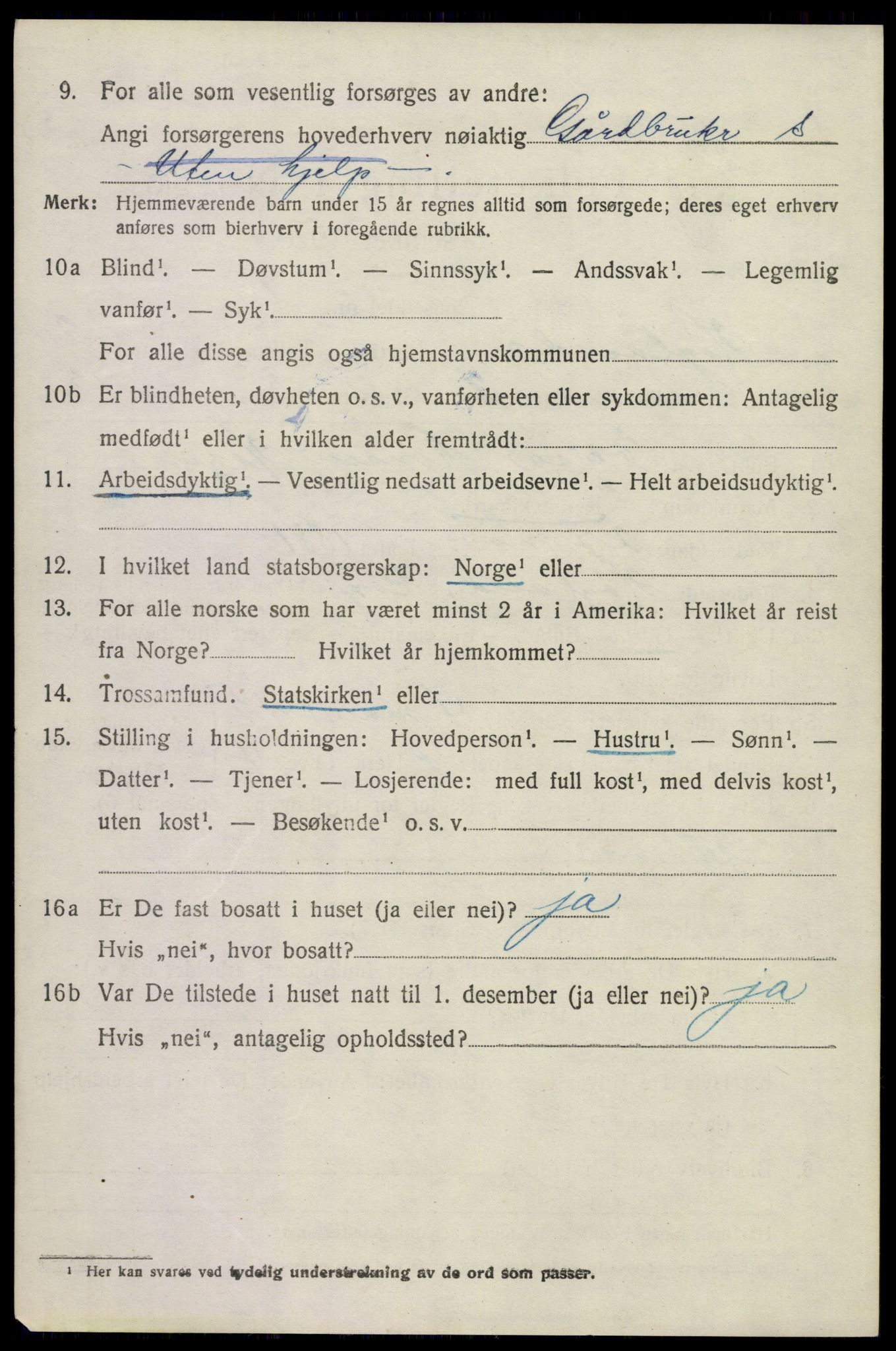 SAST, 1920 census for Høyland, 1920, p. 2681