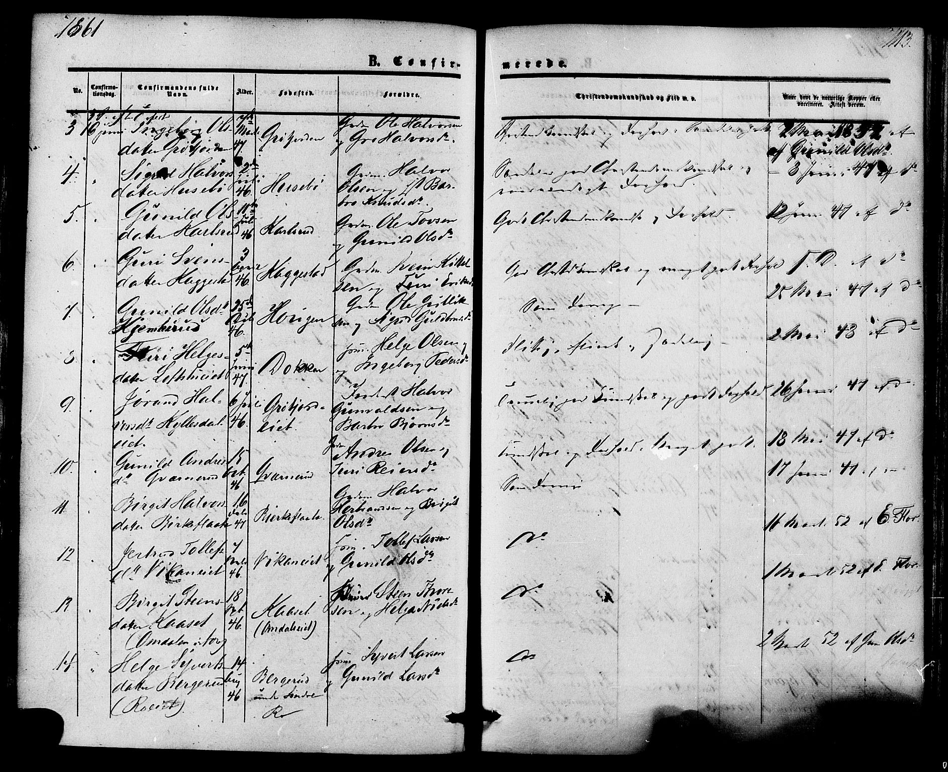 Nore kirkebøker, AV/SAKO-A-238/F/Fa/L0003: Parish register (official) no. I 3, 1858-1866, p. 113