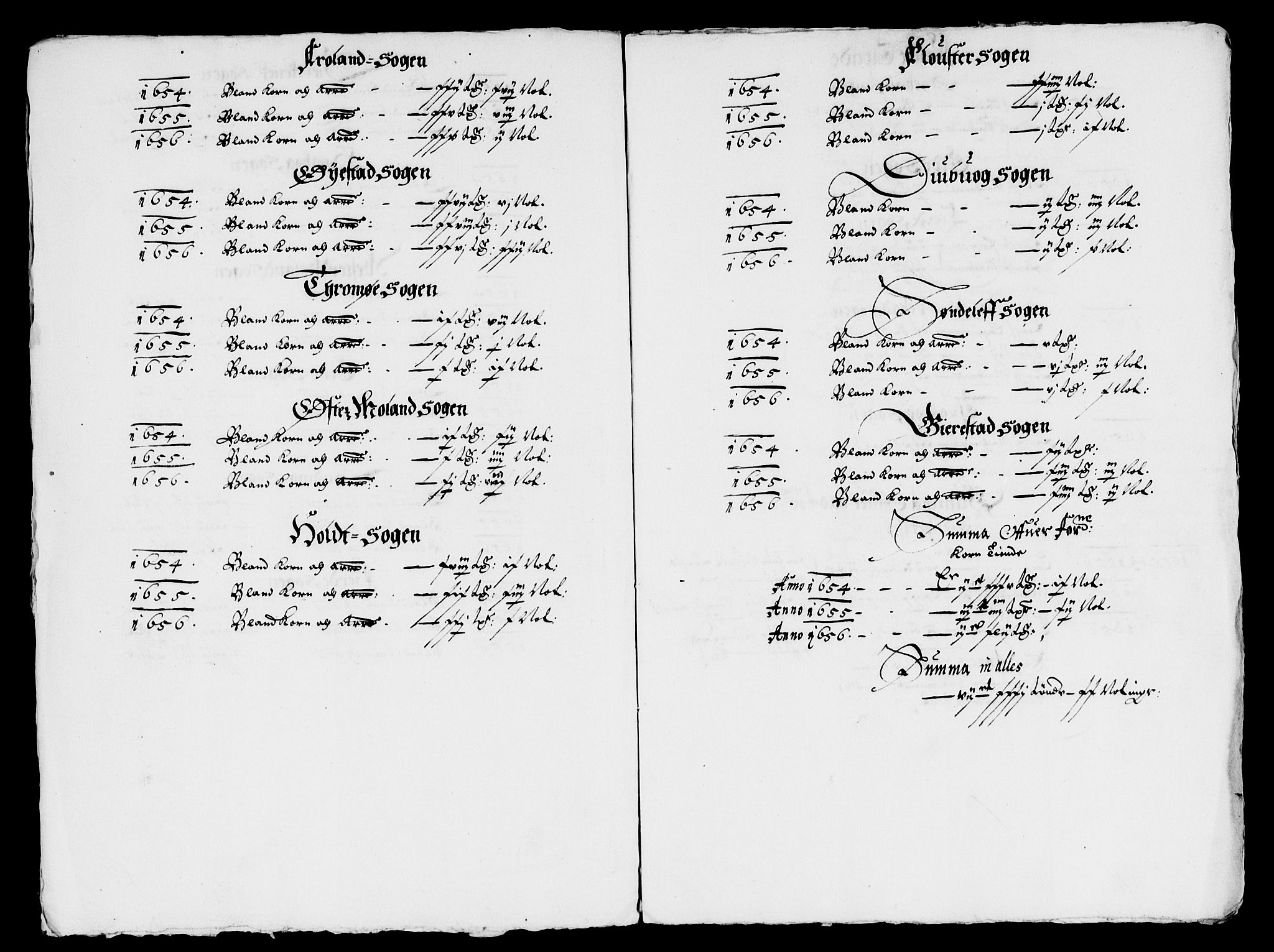 Rentekammeret inntil 1814, Reviderte regnskaper, Lensregnskaper, AV/RA-EA-5023/R/Rb/Rbq/L0044: Nedenes len. Mandals len. Råbyggelag., 1655-1657