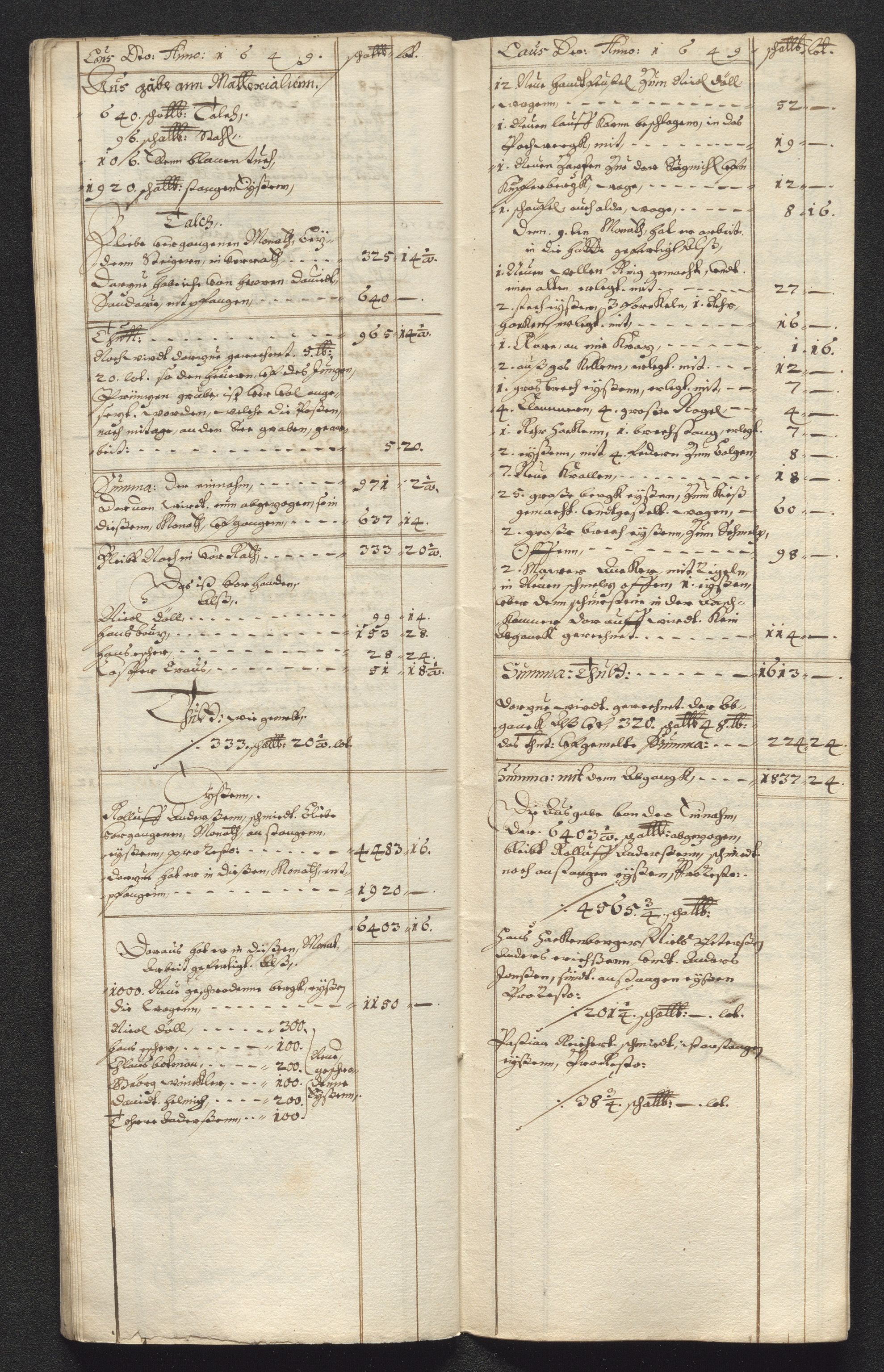 Kongsberg Sølvverk 1623-1816, AV/SAKO-EA-3135/001/D/Dc/Dcd/L0023: Utgiftsregnskap for gruver m.m., 1649, p. 387