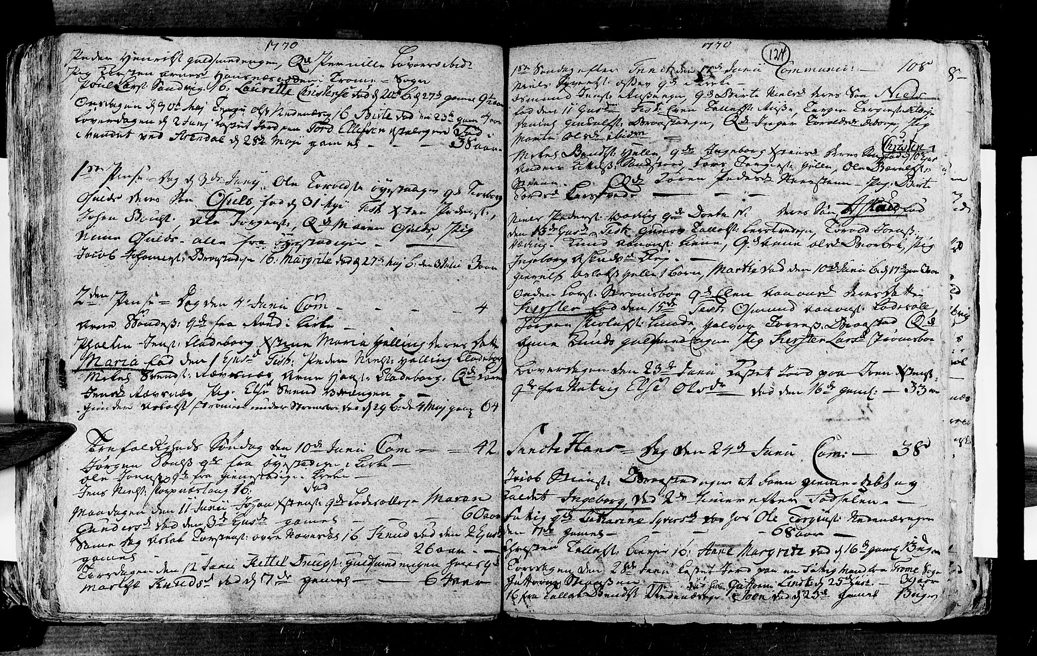 Øyestad sokneprestkontor, AV/SAK-1111-0049/F/Fa/L0006: Parish register (official) no. A 6, 1758-1776, p. 124