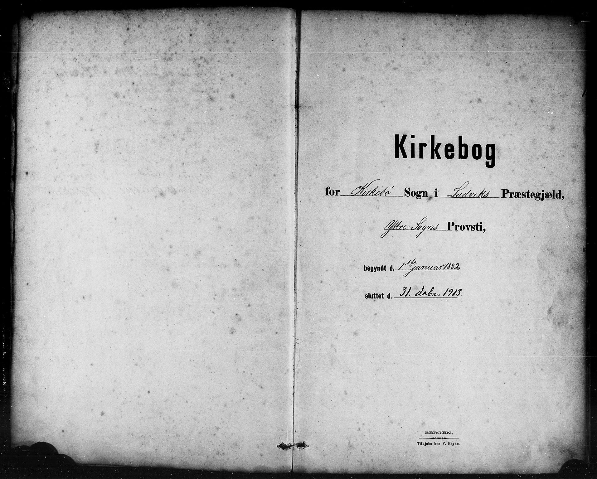 Lavik sokneprestembete, AV/SAB-A-80901: Parish register (copy) no. B 3, 1882-1913