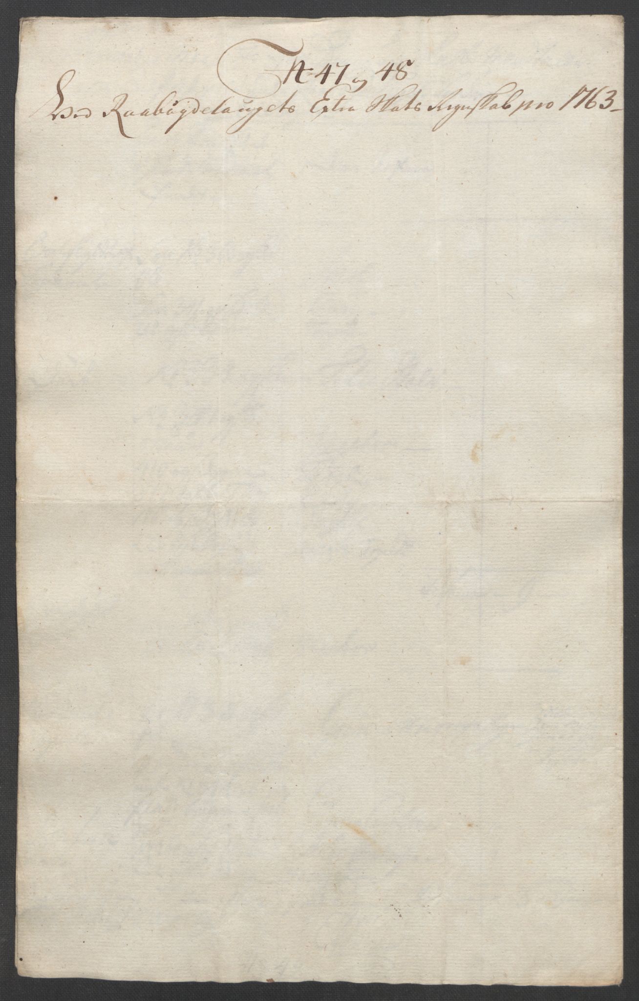 Rentekammeret inntil 1814, Reviderte regnskaper, Fogderegnskap, AV/RA-EA-4092/R40/L2517: Ekstraskatten Råbyggelag, 1762-1763, p. 396