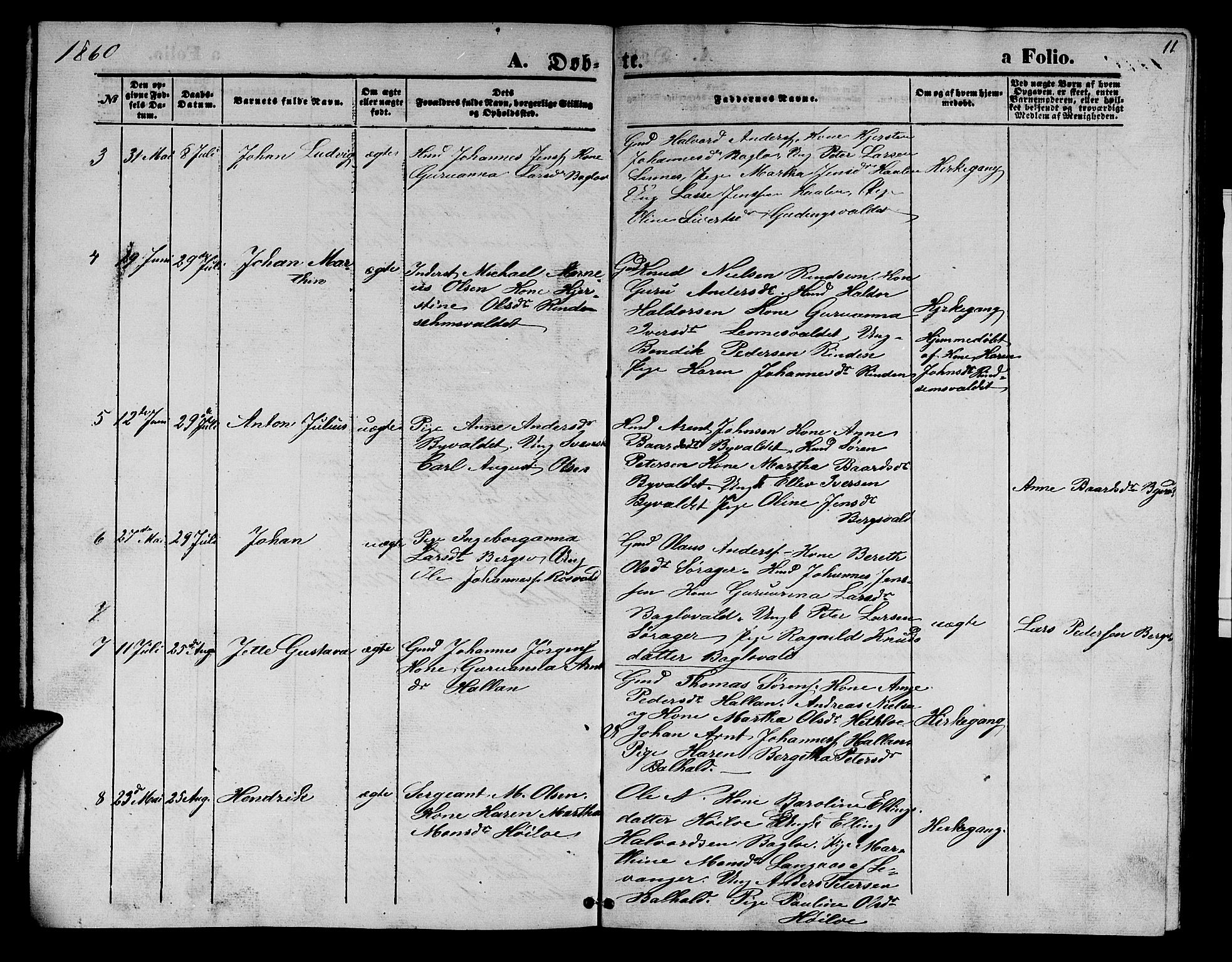 Ministerialprotokoller, klokkerbøker og fødselsregistre - Nord-Trøndelag, AV/SAT-A-1458/726/L0270: Parish register (copy) no. 726C01, 1858-1868, p. 11