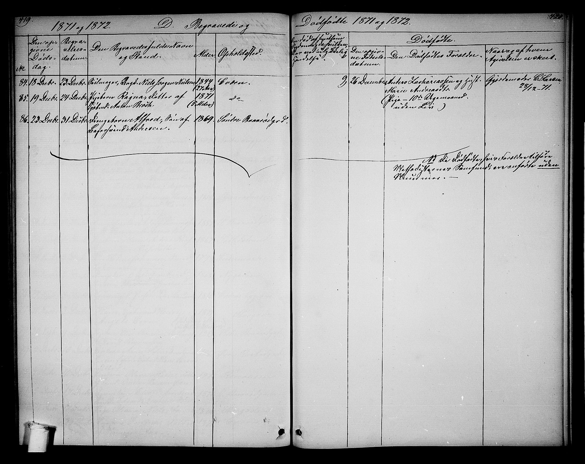 Horten kirkebøker, AV/SAKO-A-348/G/Ga/L0002: Parish register (copy) no. 2, 1864-1871, p. 419-420